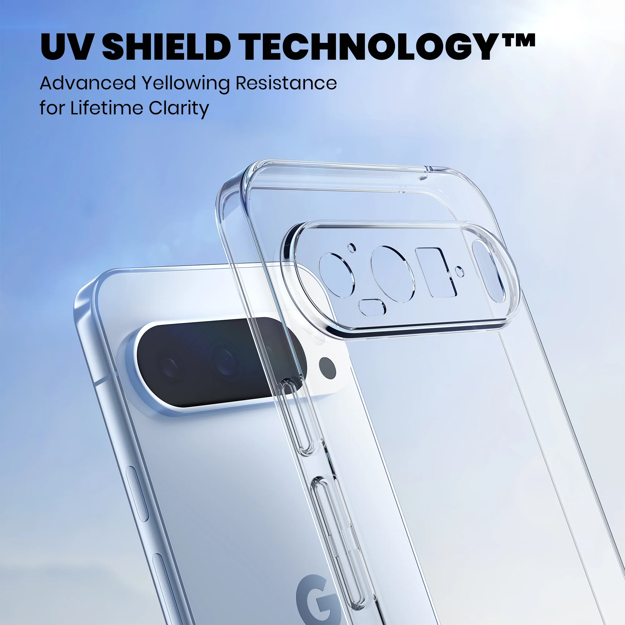 Anti-Yellow Clear Case Google Pixel - Image 3