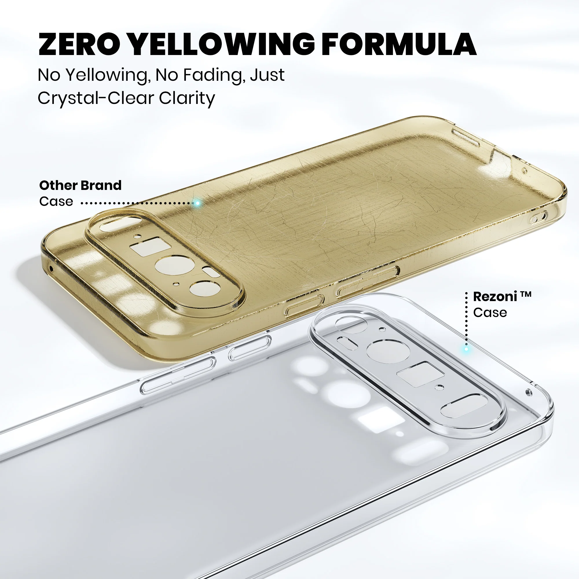 Anti-Yellow Clear Case Google Pixel - Image 4