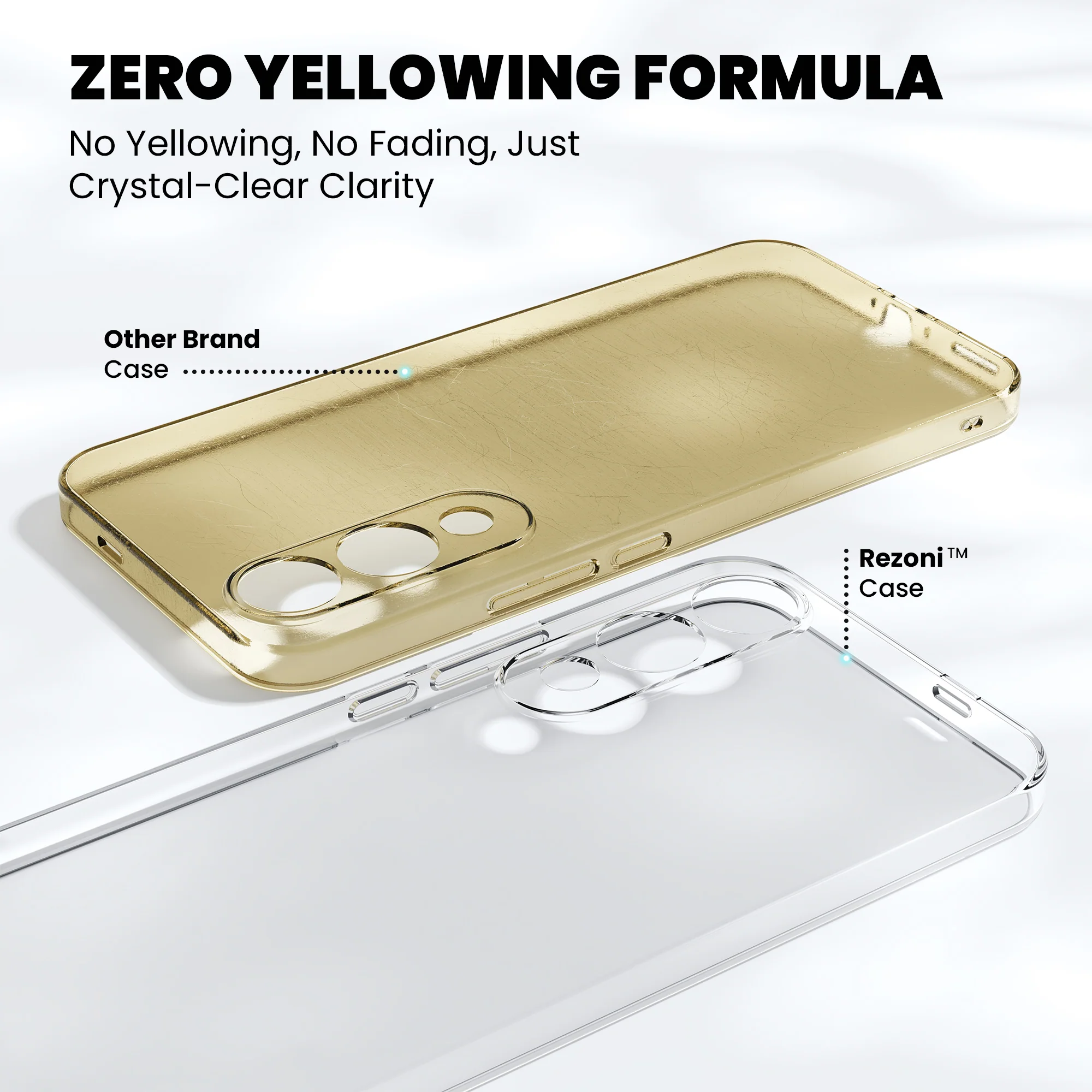 Anti-Yellow Clear Case - iQOO Z7 Pro - Image 4