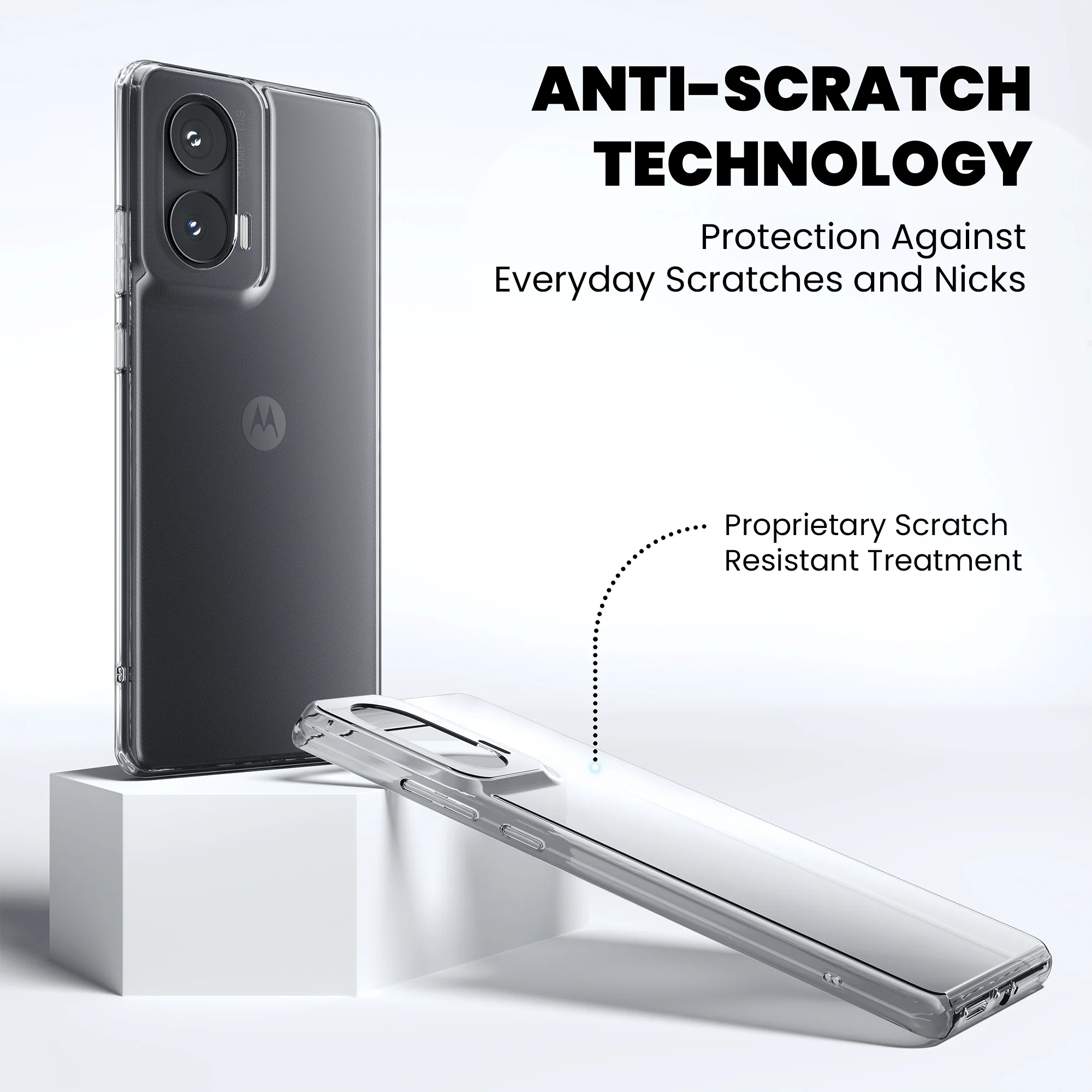 Anti-Yellow Clear Case - Moto E40 - Image 7
