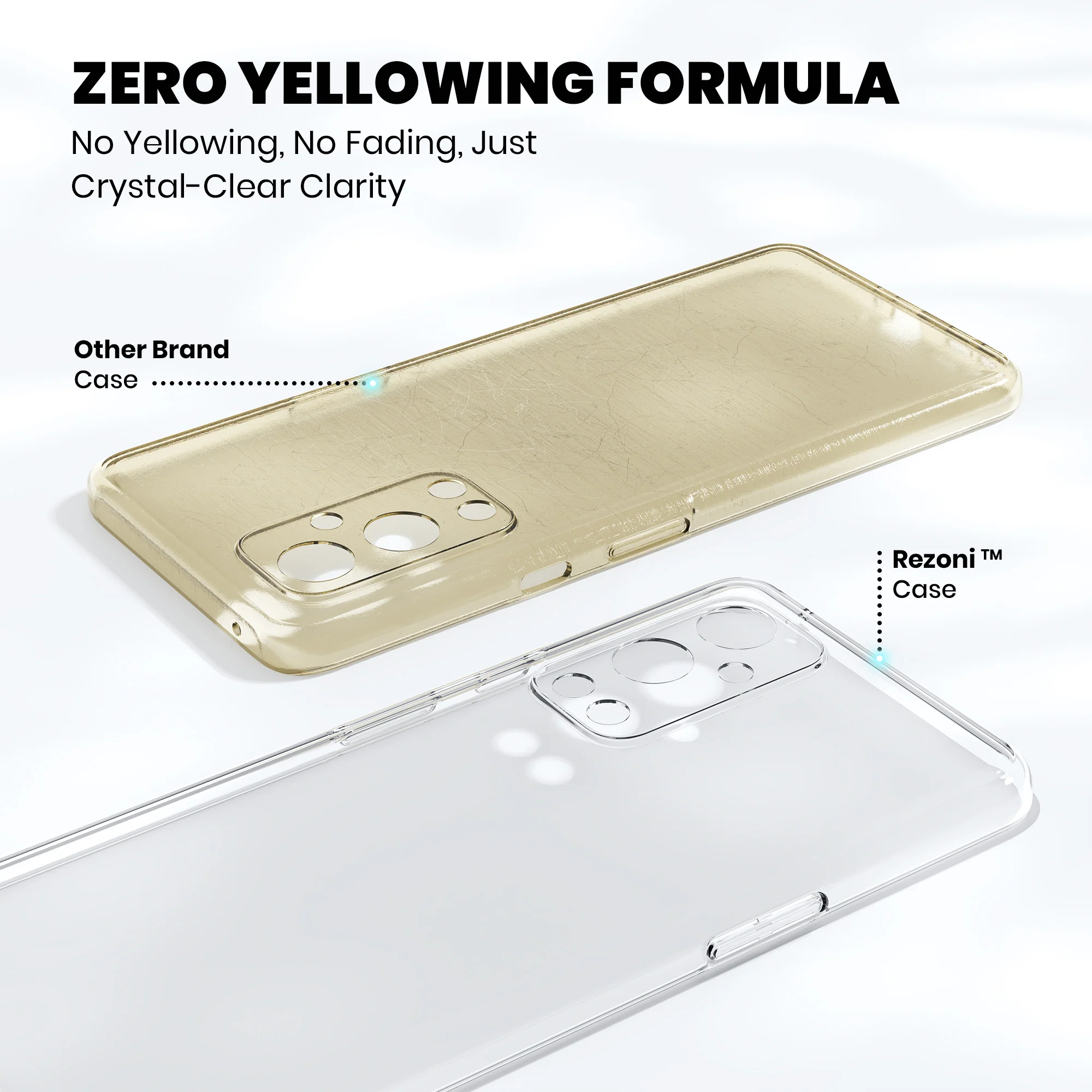 Anti-Yellow Clear Case - OnePlus 9 - Image 4