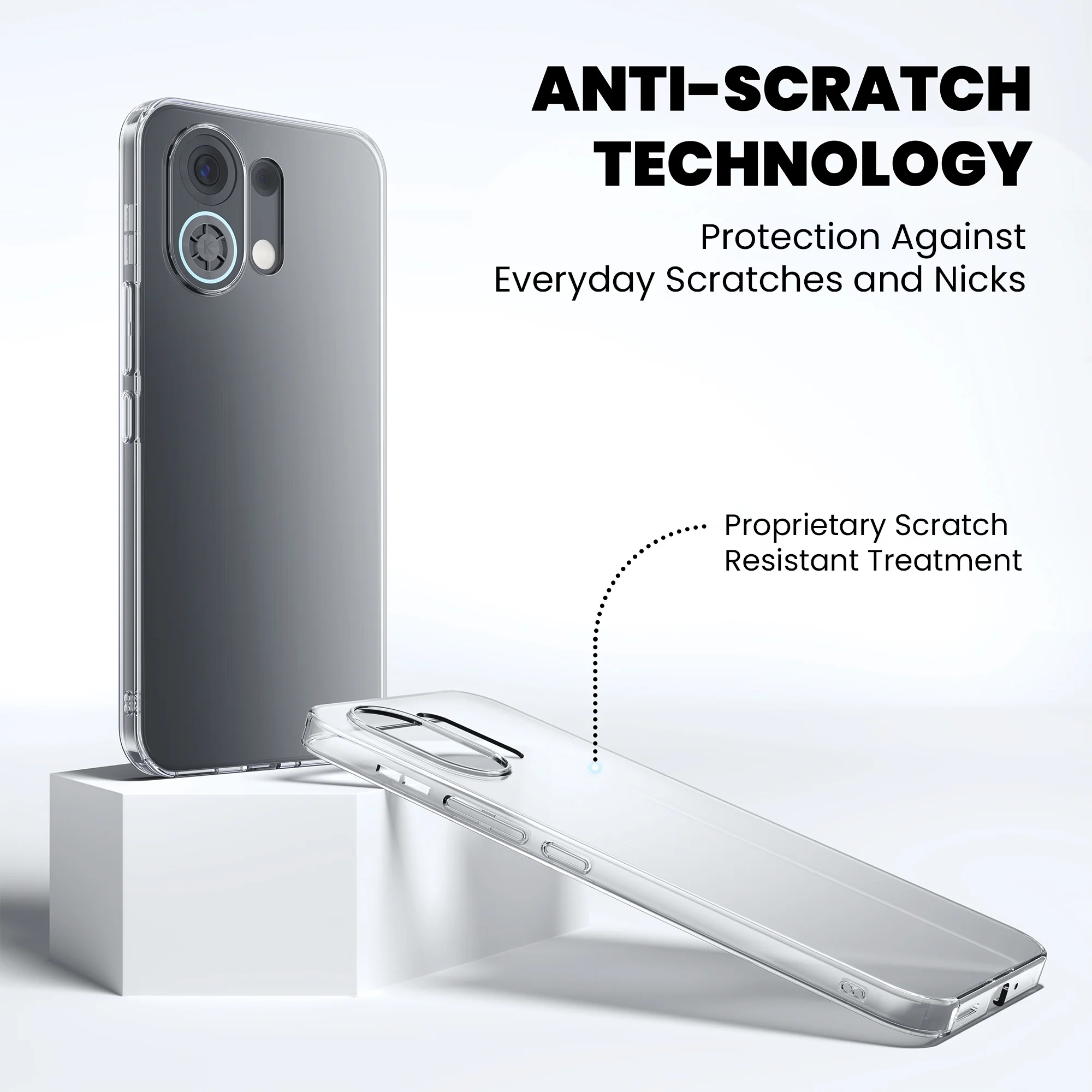 Anti-Yellow Clear Case Oppo A Series - Image 135