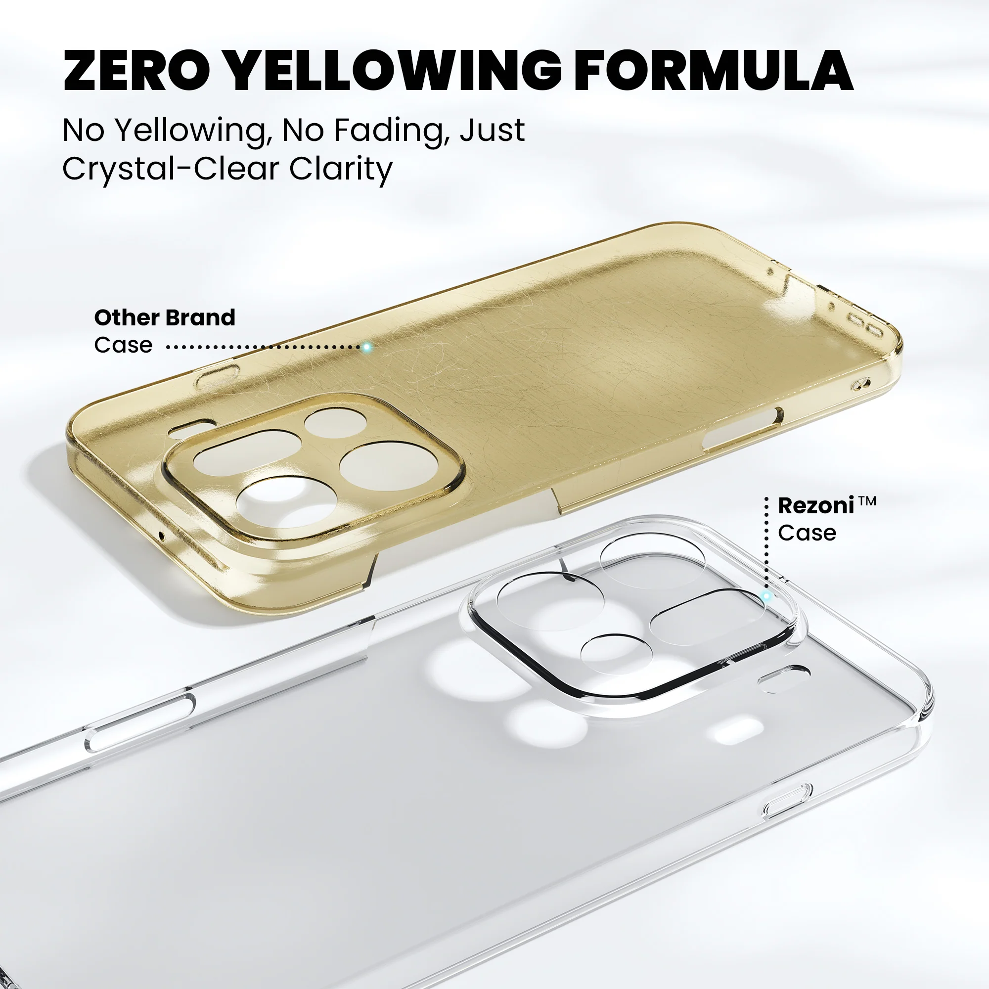 Anti-Yellow Clear Case Oppo A Series - Image 44