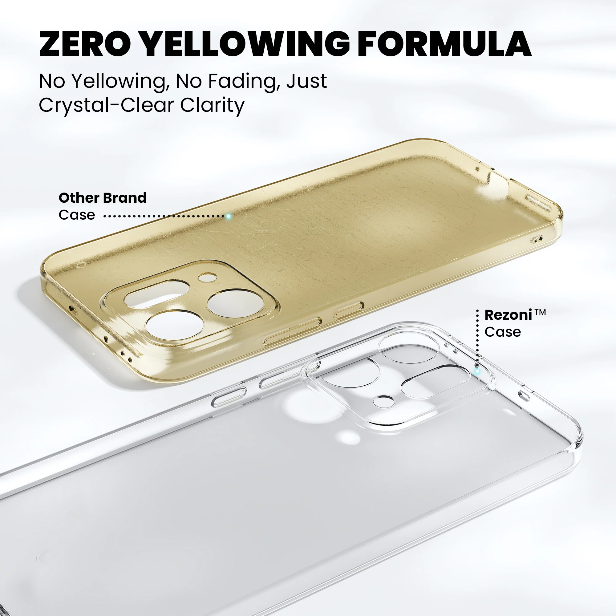 Anti-Yellow Clear Case Oppo F Series - Image 108