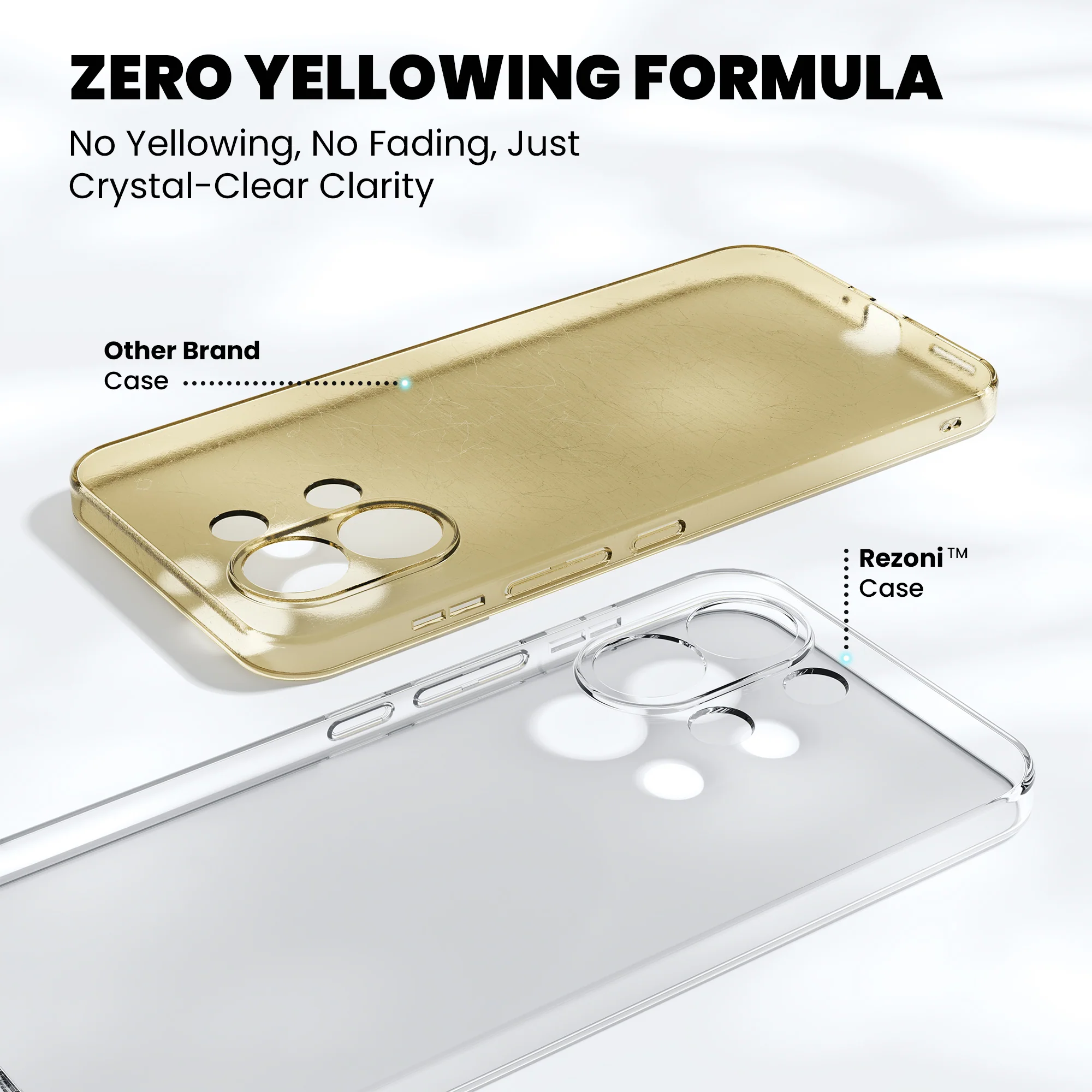 Anti-Yellow Clear Case Oppo Reno Series - Image 148