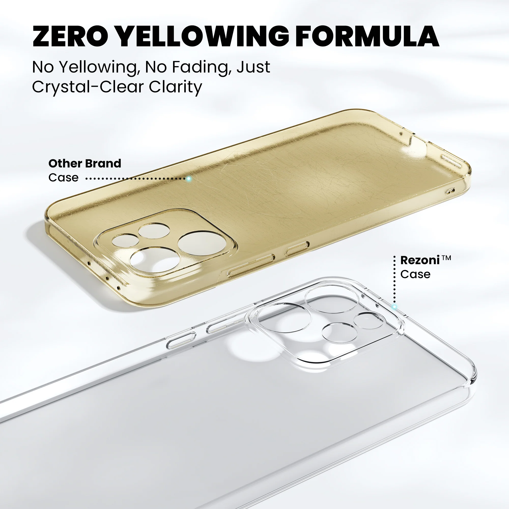 Anti-Yellow Clear Case Oppo Reno Series - Image 156
