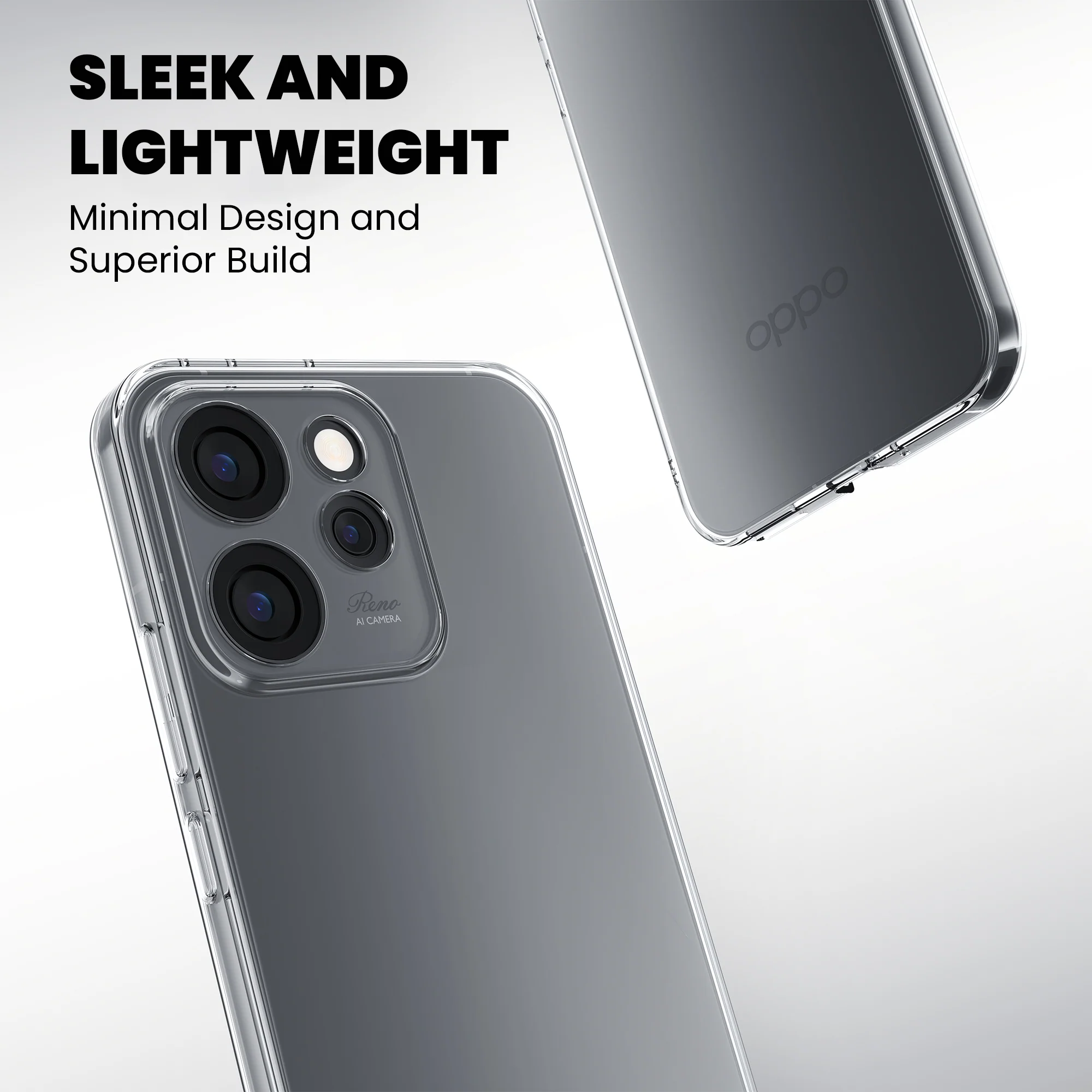 Anti-Yellow Clear Case Oppo Reno Series - Image 2