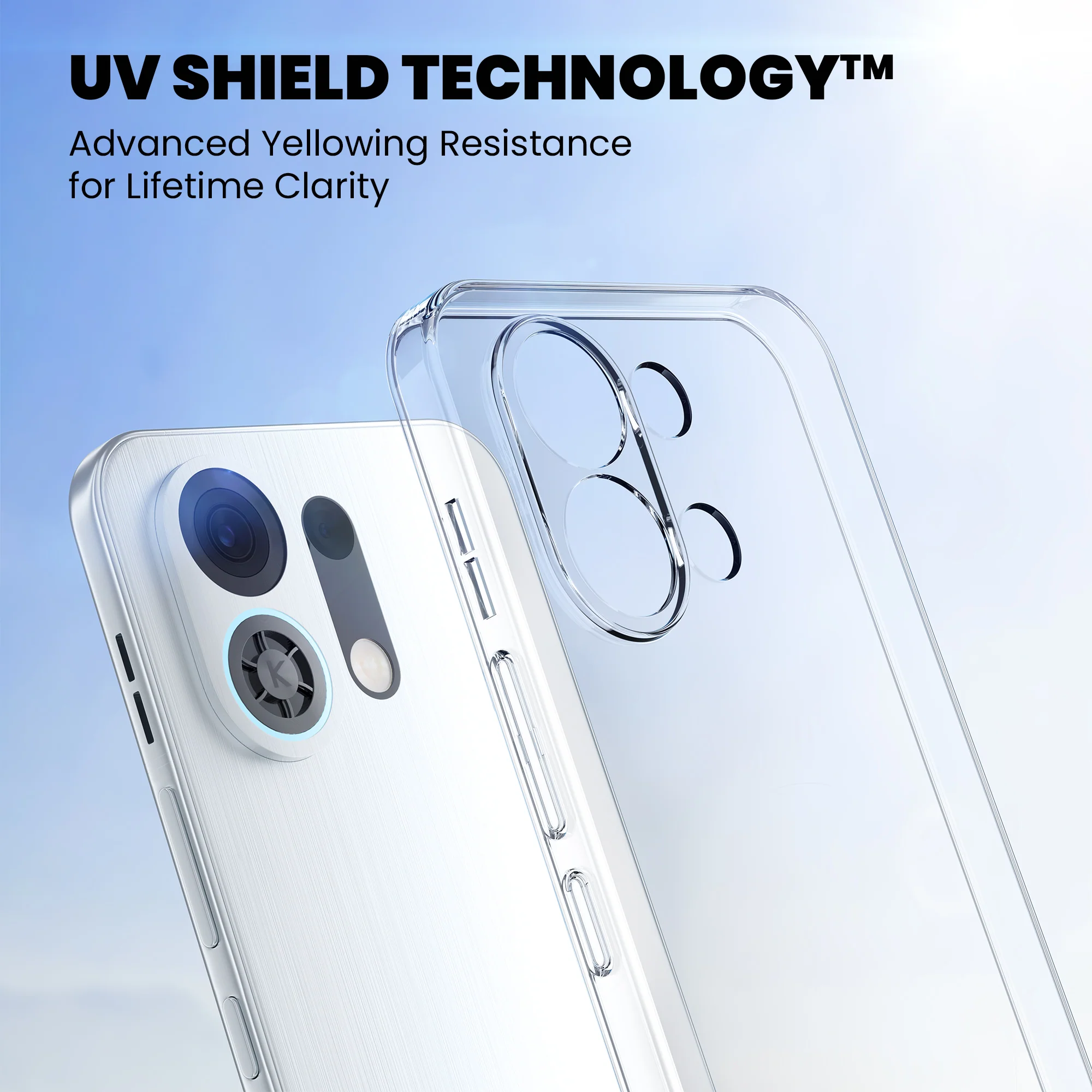 Anti-Yellow Clear Case Oppo Reno Series - Image 43