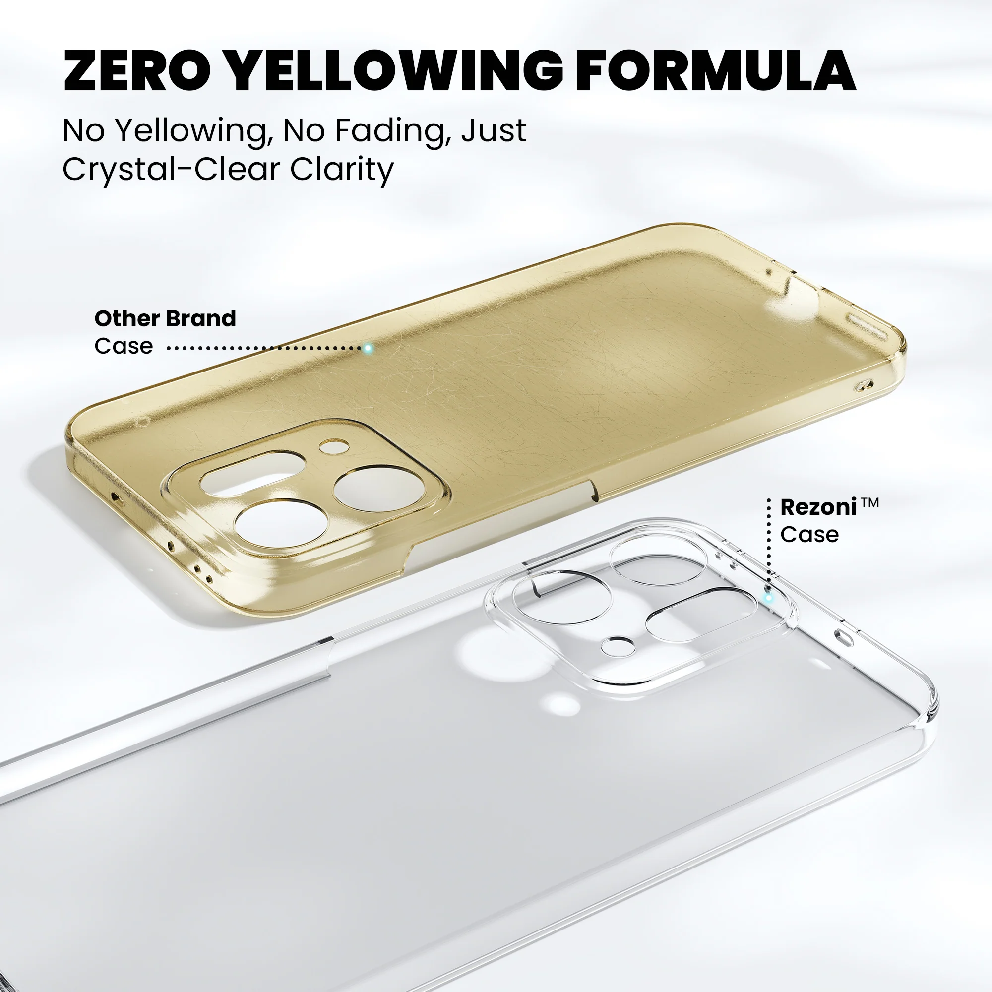 Anti-Yellow Clear Case Oppo Reno Series - Image 60