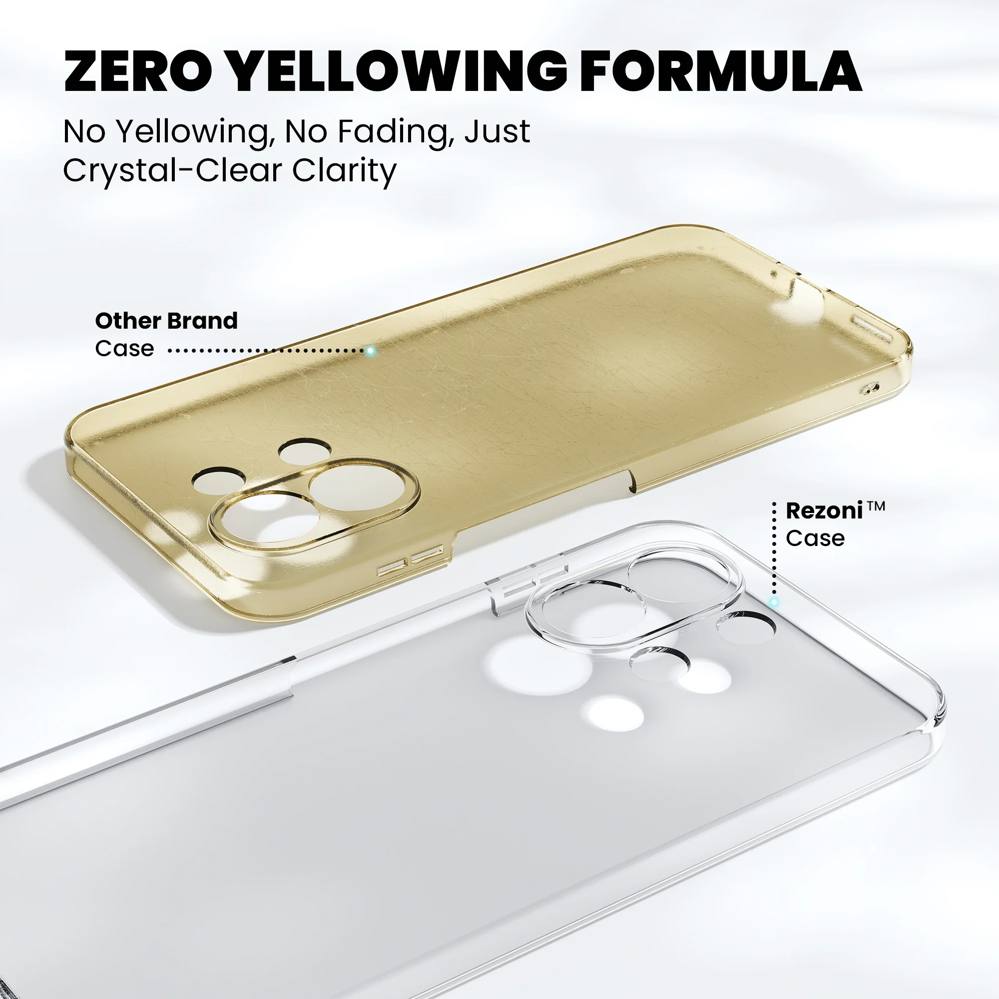Anti-Yellow Clear Case Oppo Reno Series - Image 68