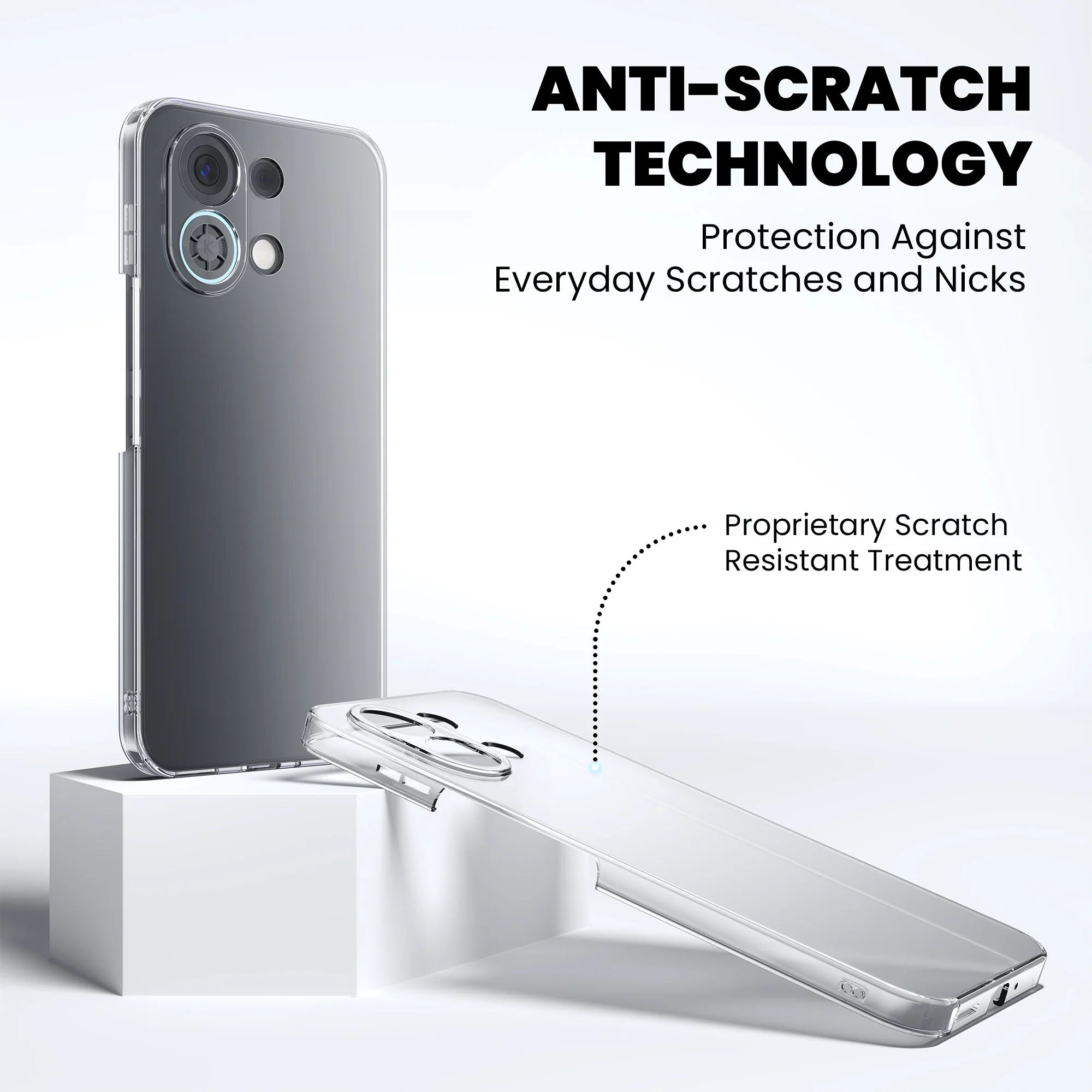 Anti-Yellow Clear Case Oppo Reno Series - Image 79