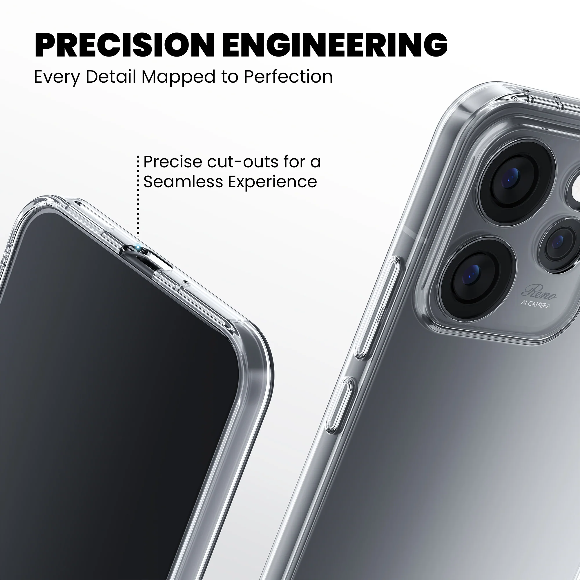 Anti-Yellow Clear Case Oppo Reno Series - Image 8