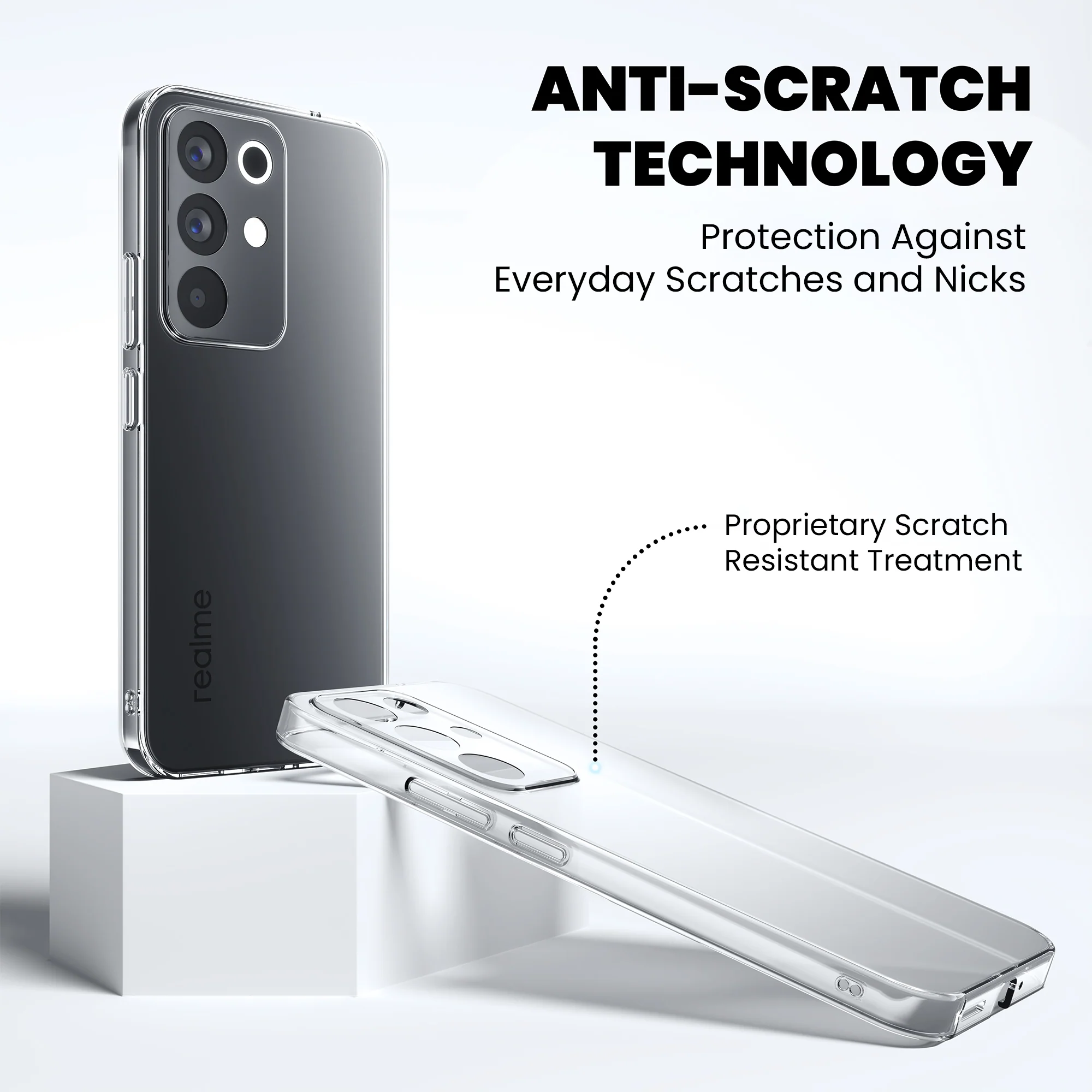 Anti-Yellow Clear Case - Realme 9 5G SE - Image 7