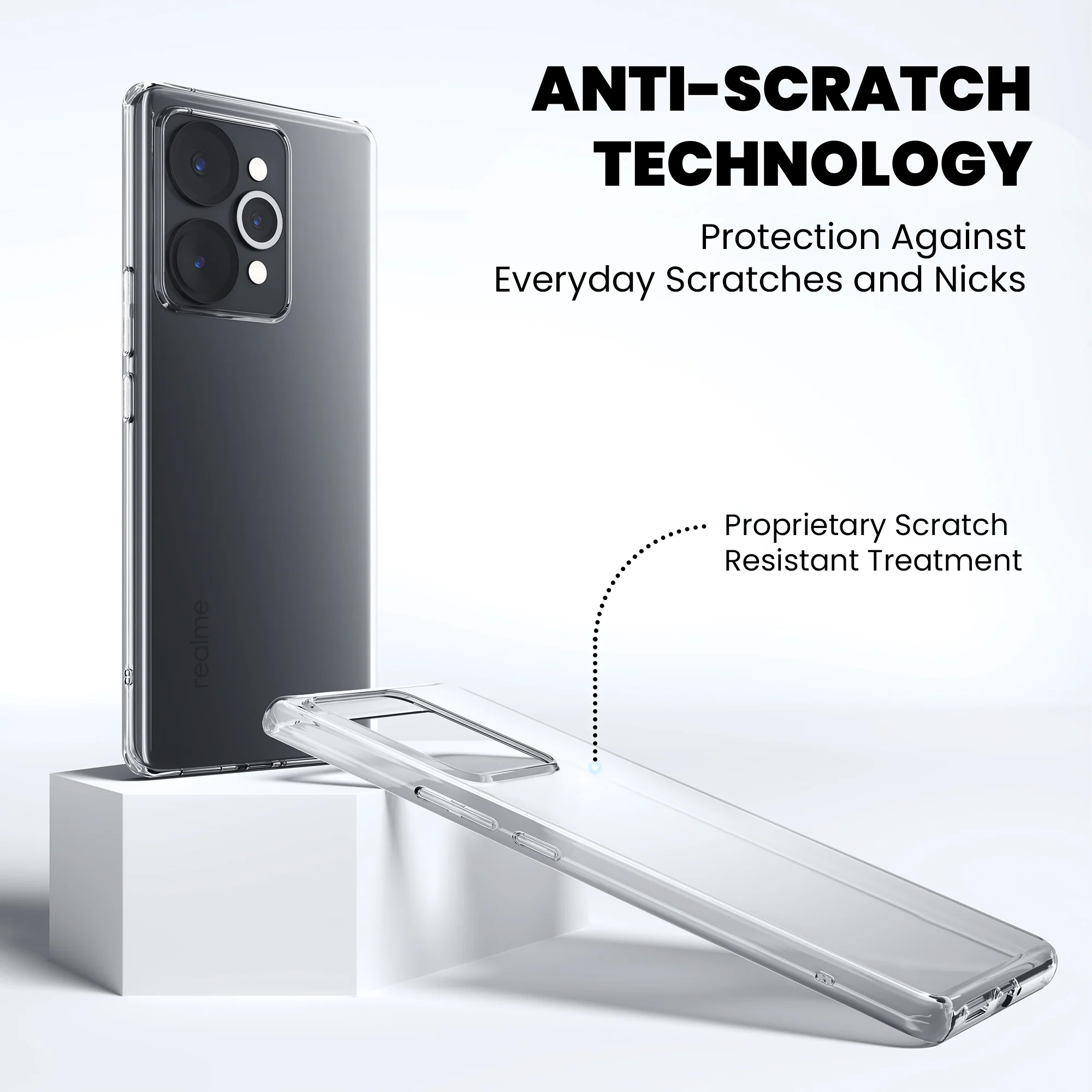 Anti-Yellow Clear Case - Realme C33 - Image 7