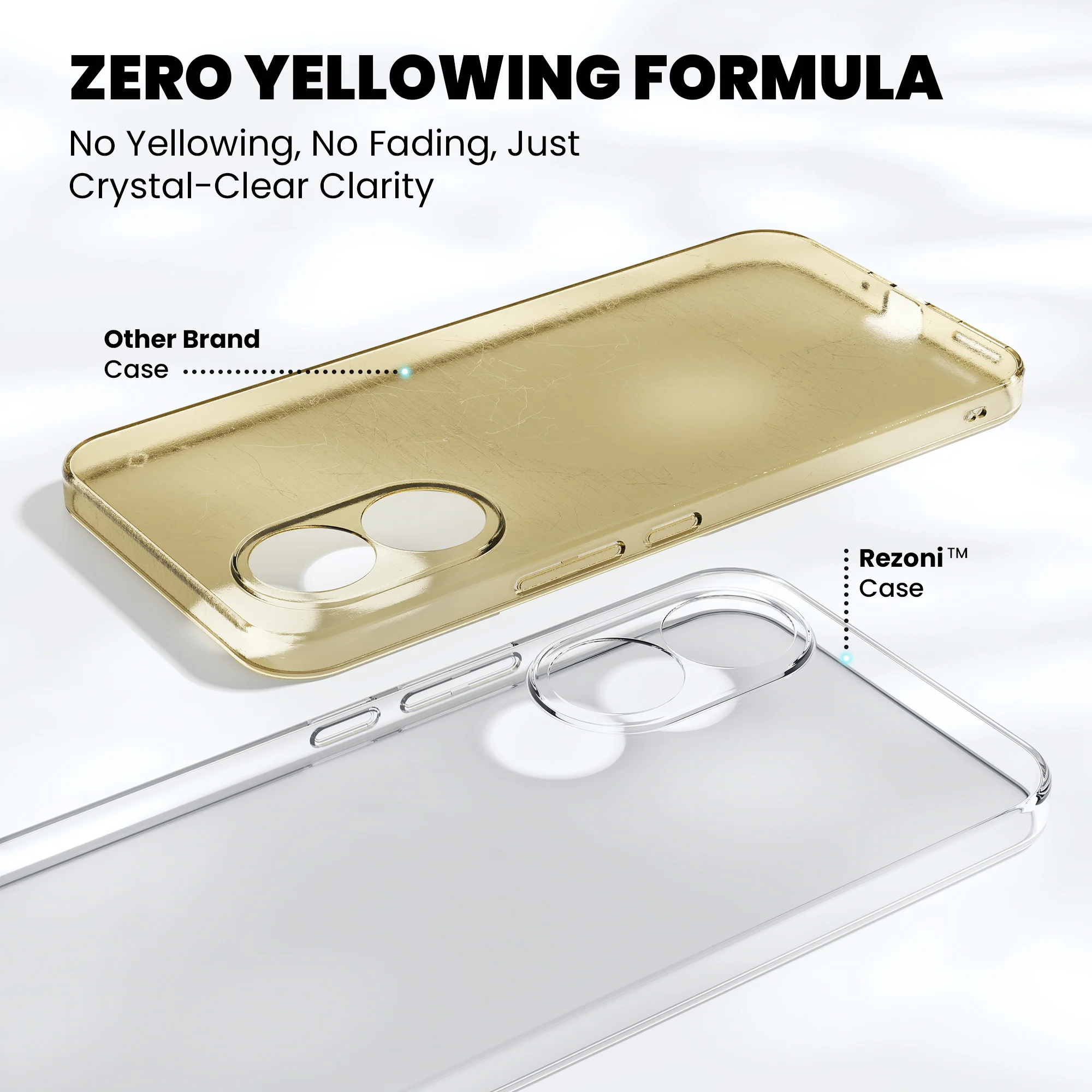 Anti-Yellow Clear Case - Redmi 9 Prime - Image 4