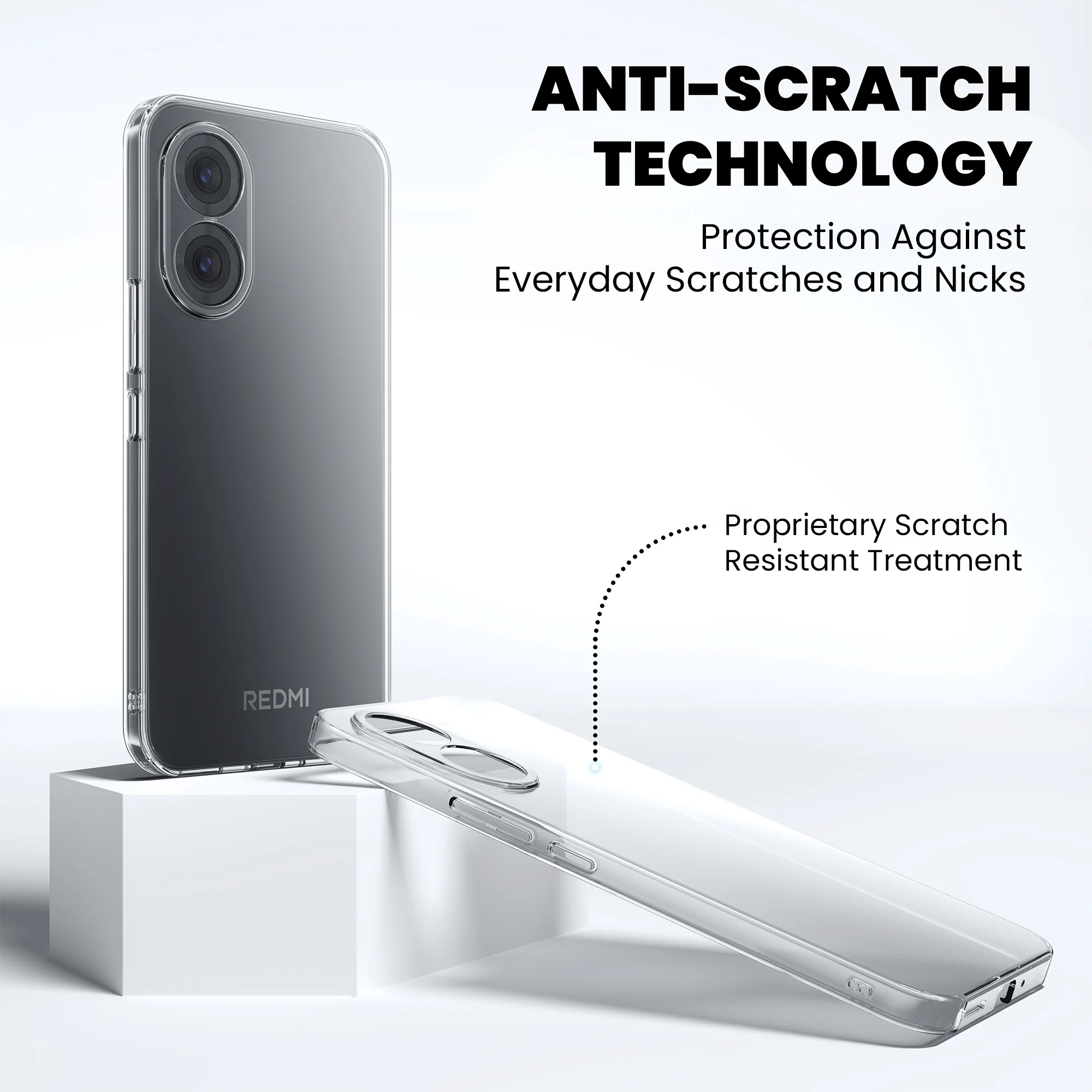 Anti-Yellow Clear Case - Redmi 9 Prime - Image 7