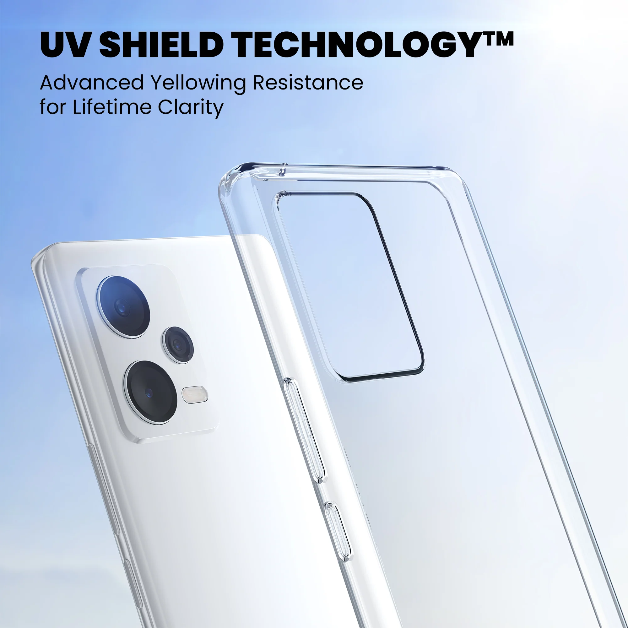 Anti-Yellow Clear Case - Redmi Note 11T 5G - Image 3