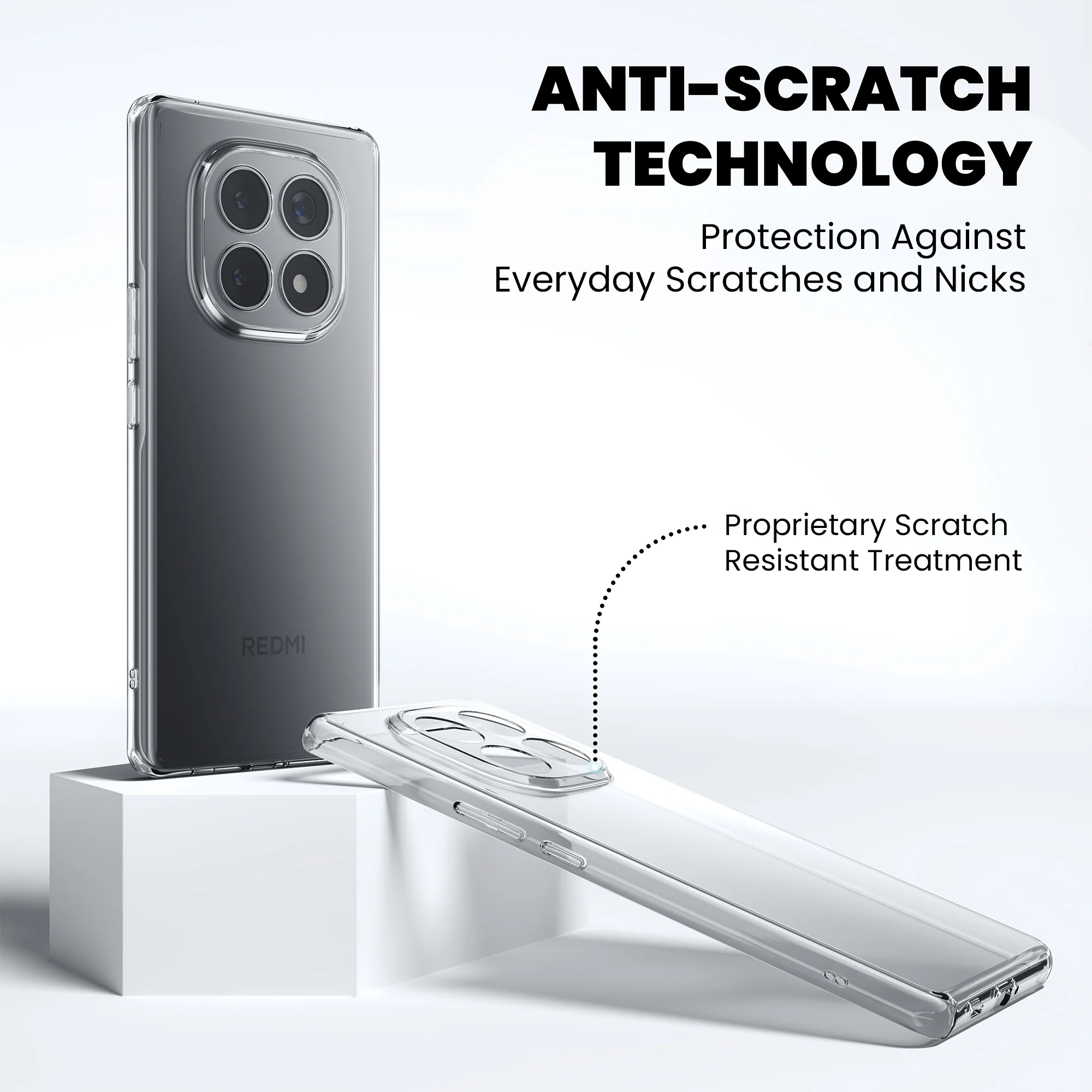 Anti-Yellow Clear Case - Redmi Note 14 Pro 5G - Image 7