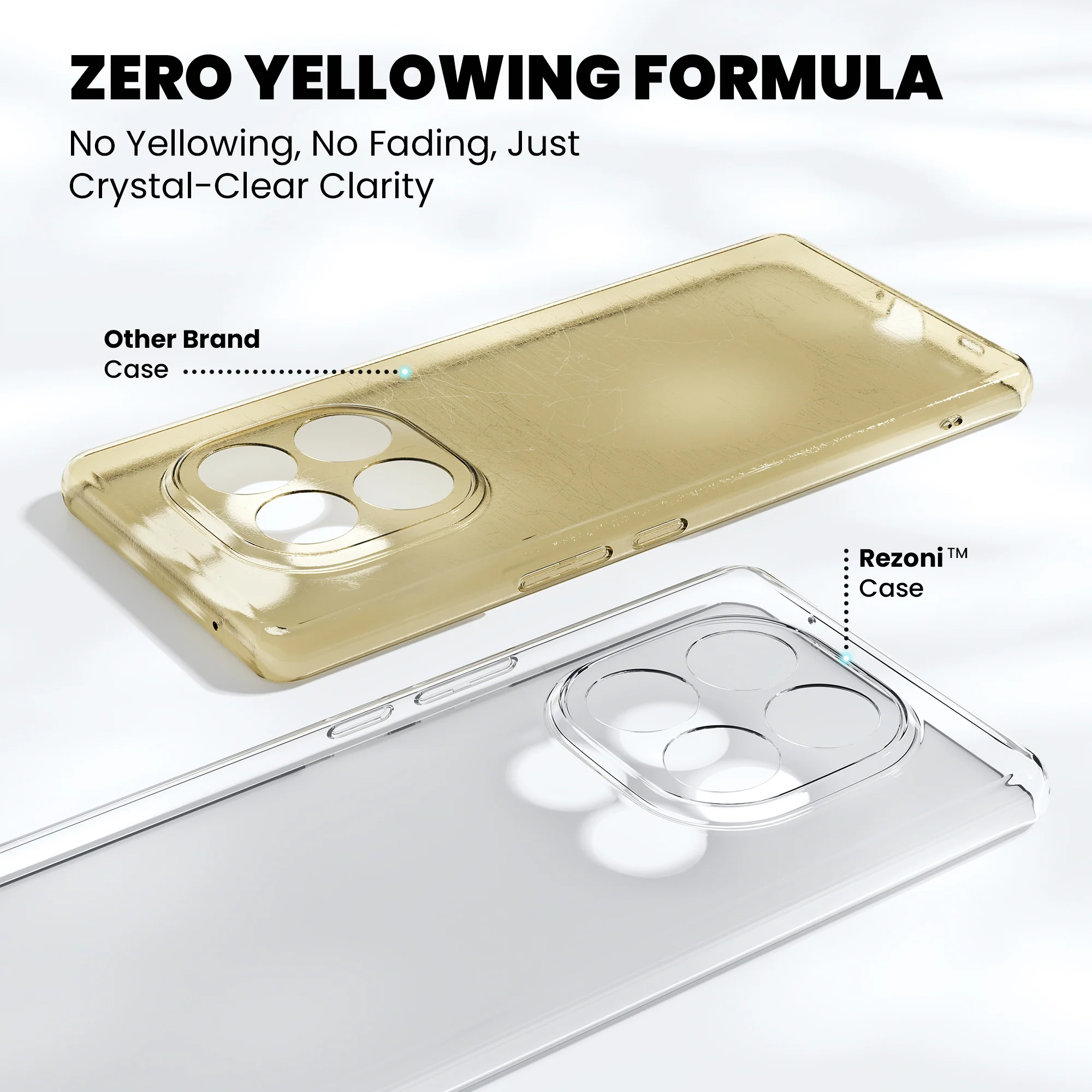 Anti-Yellow Clear Case - Redmi Note 14 Pro Plus 5G - Image 4