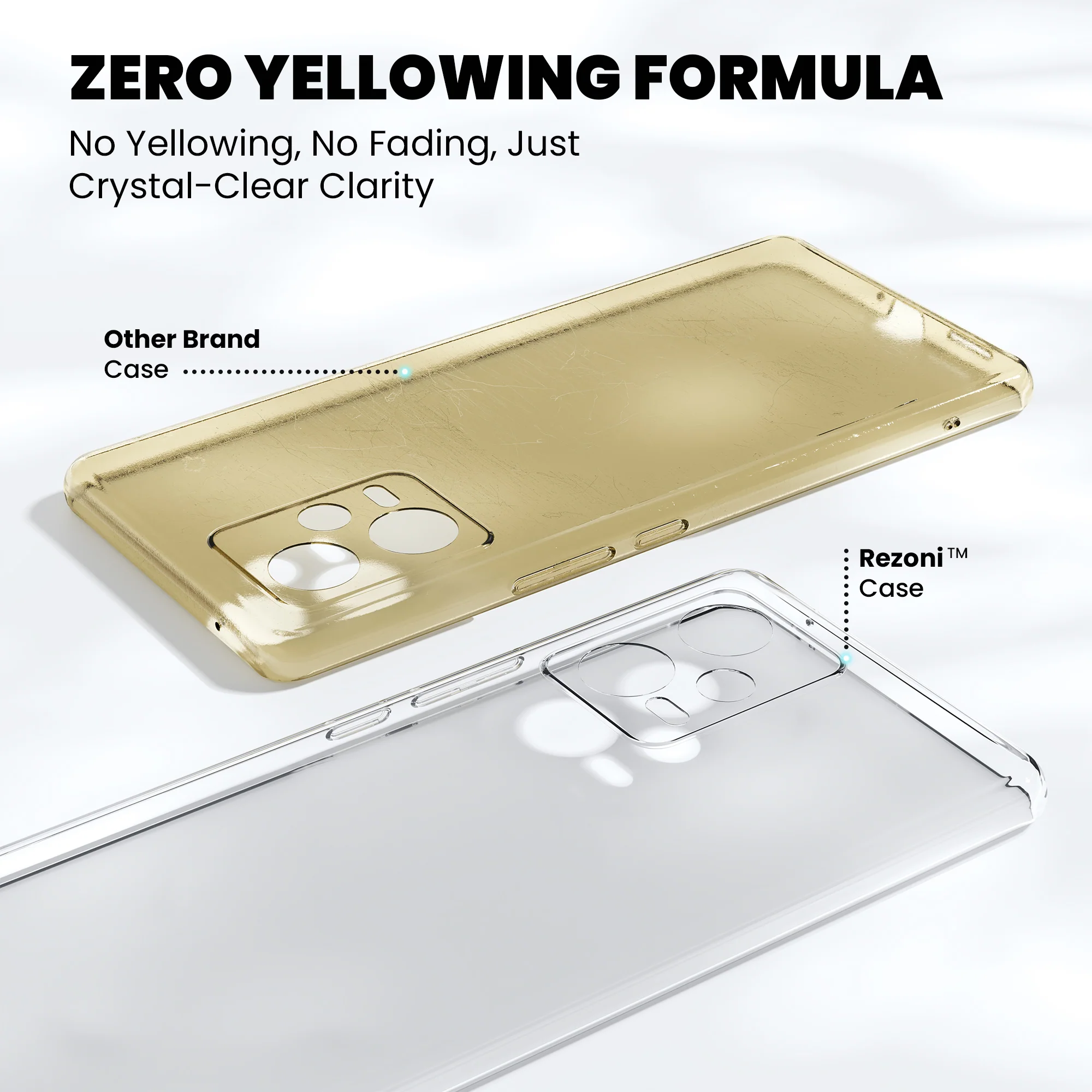 Anti-Yellow Clear Case - Redmi Note 9 - Image 4