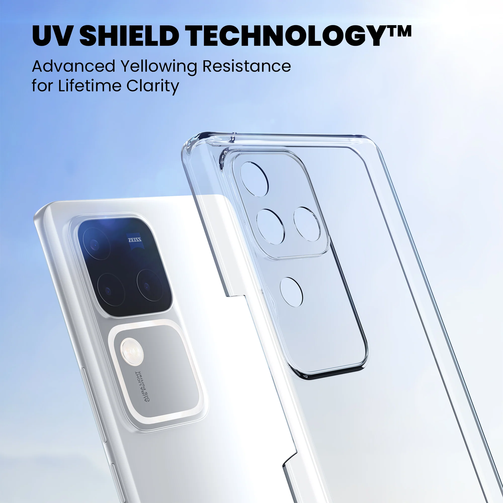 Anti-Yellow Clear Case - Vivo V20 SE - Image 3