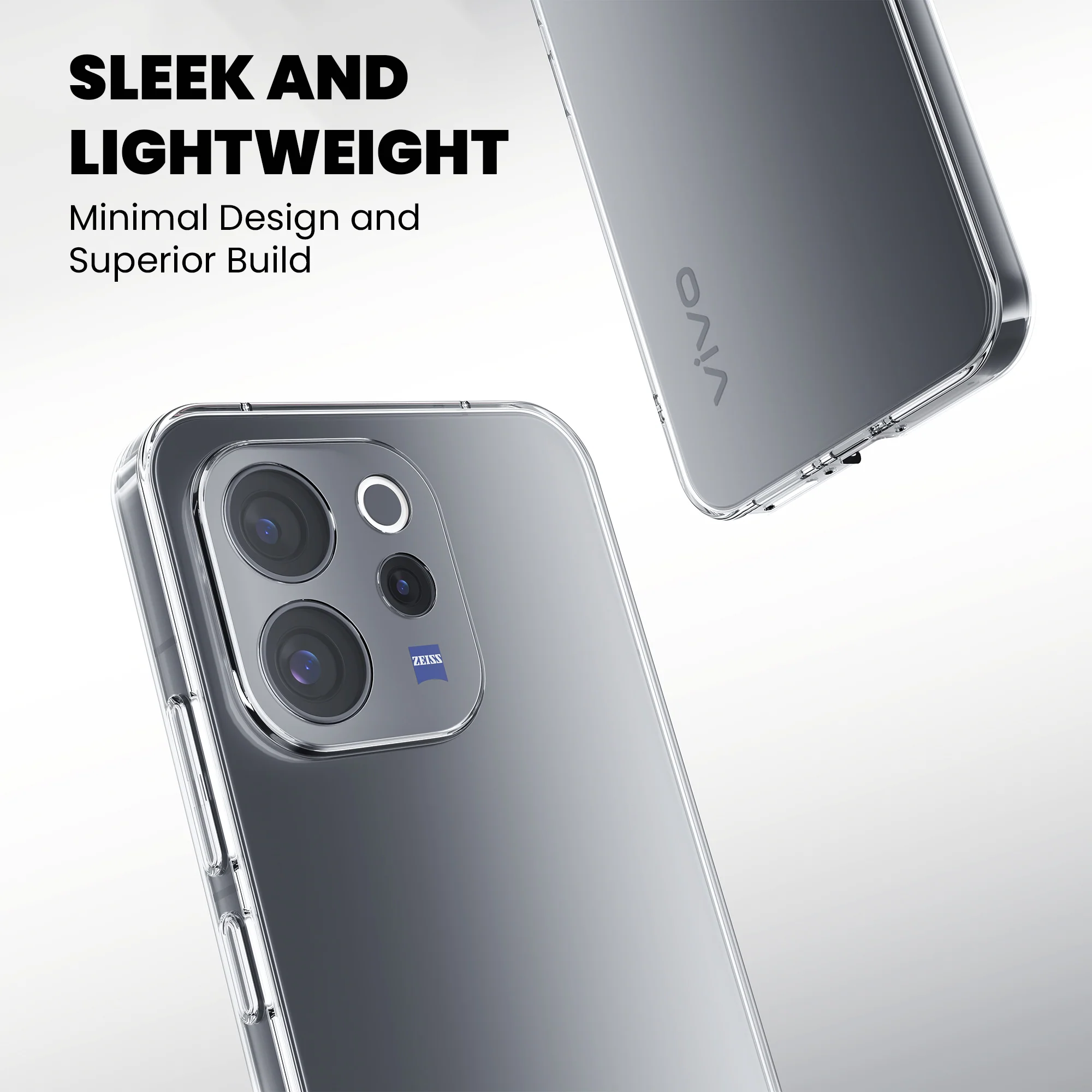 Anti-Yellow Clear Case - Vivo V70 Elite - Image 2