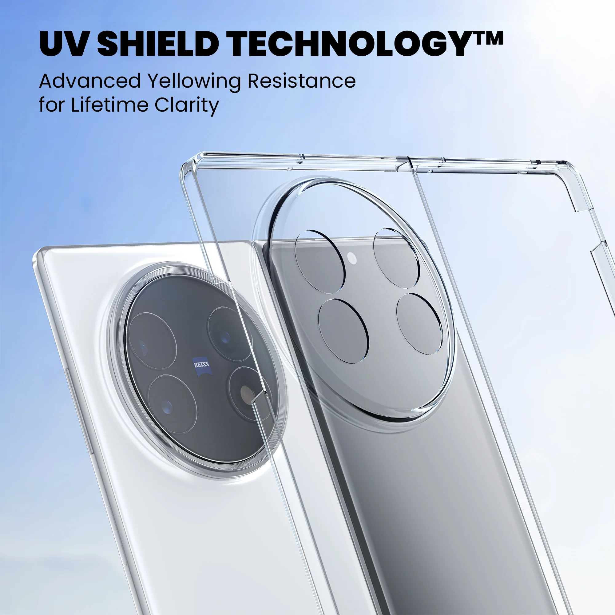 Anti-Yellow Clear Case - Vivo X Fold 3 Pro - Image 3
