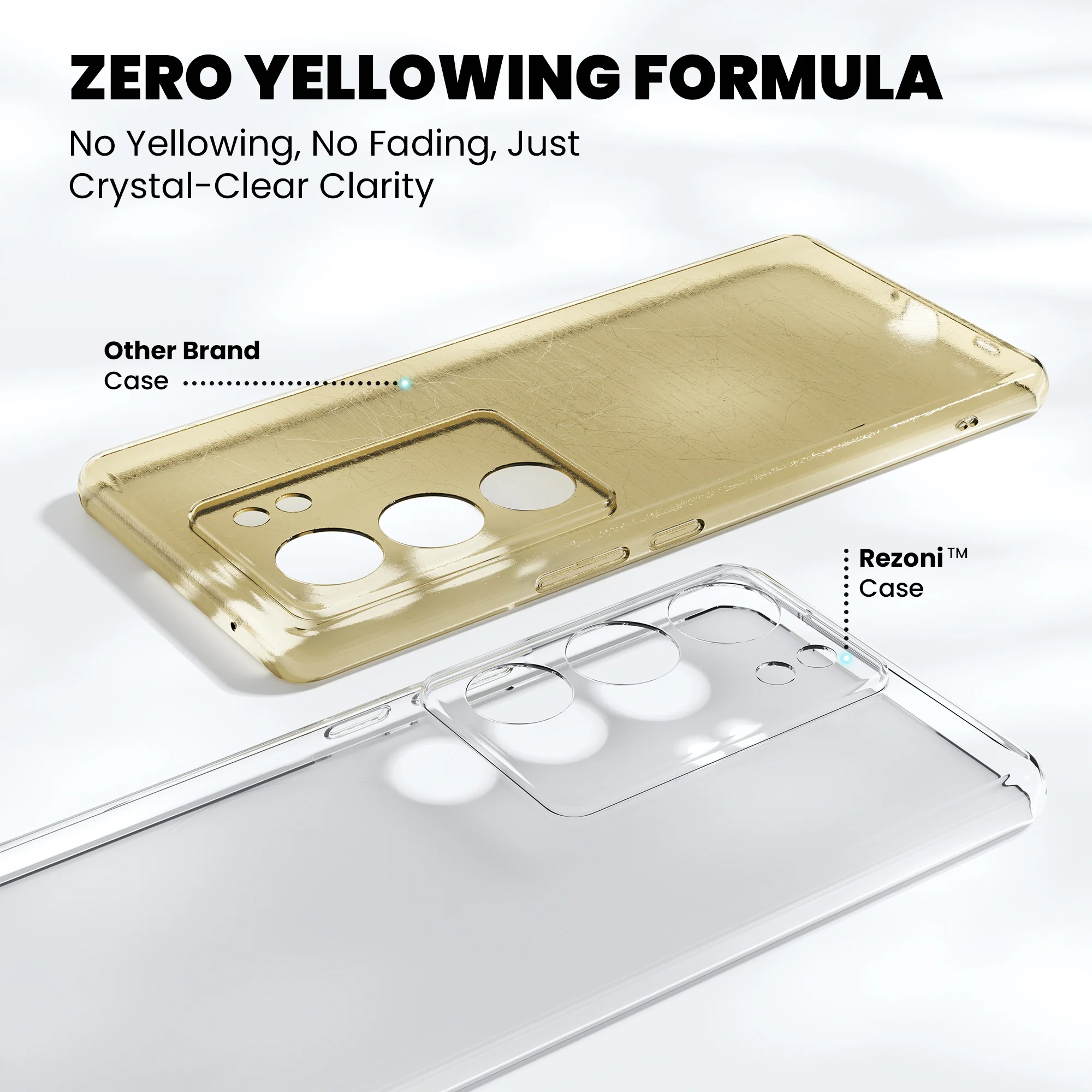Anti-Yellow Clear Case - Vivo Y200 Pro 5G - Image 4