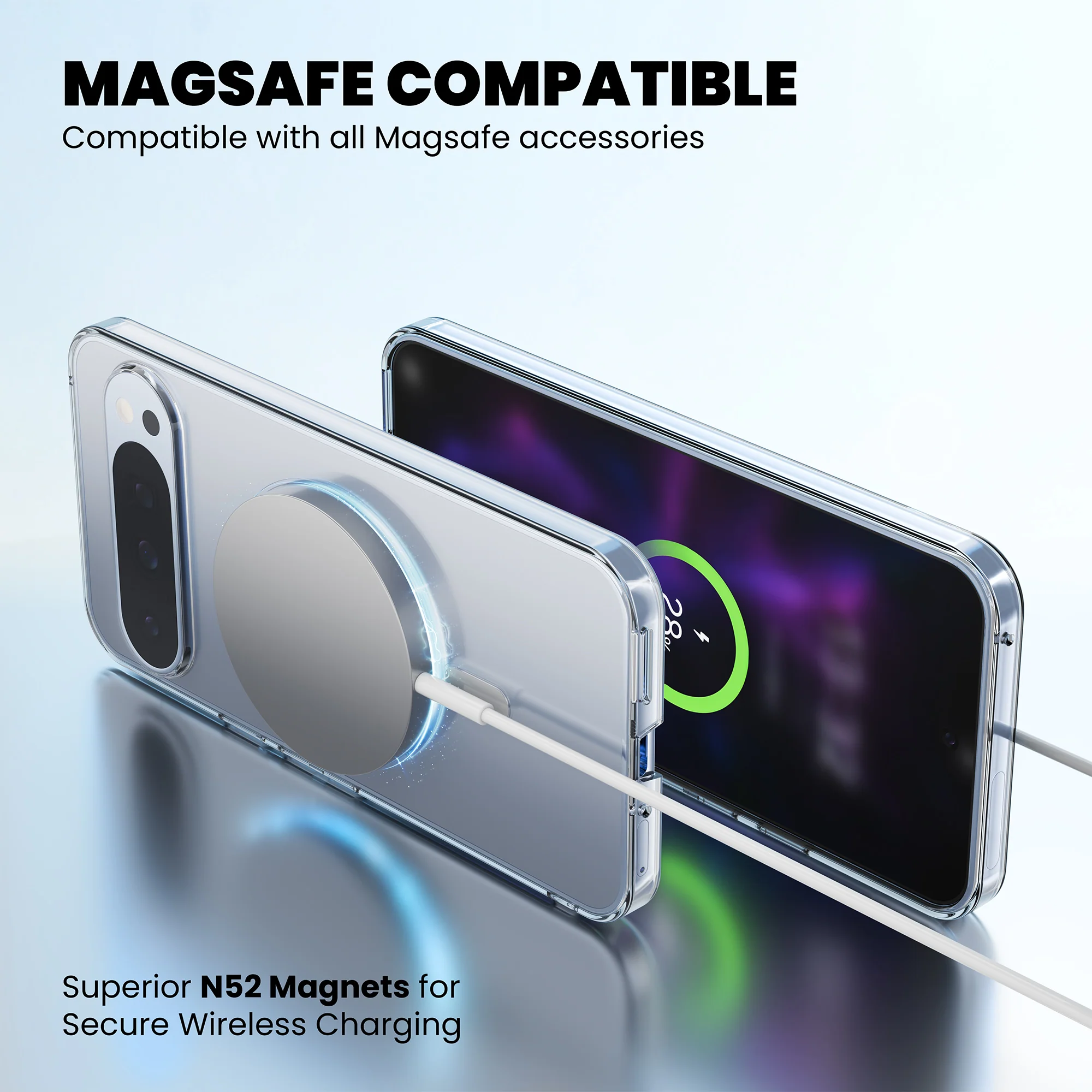 Anti-Yellow Magsafe Clear Case Google Pixel - Image 26