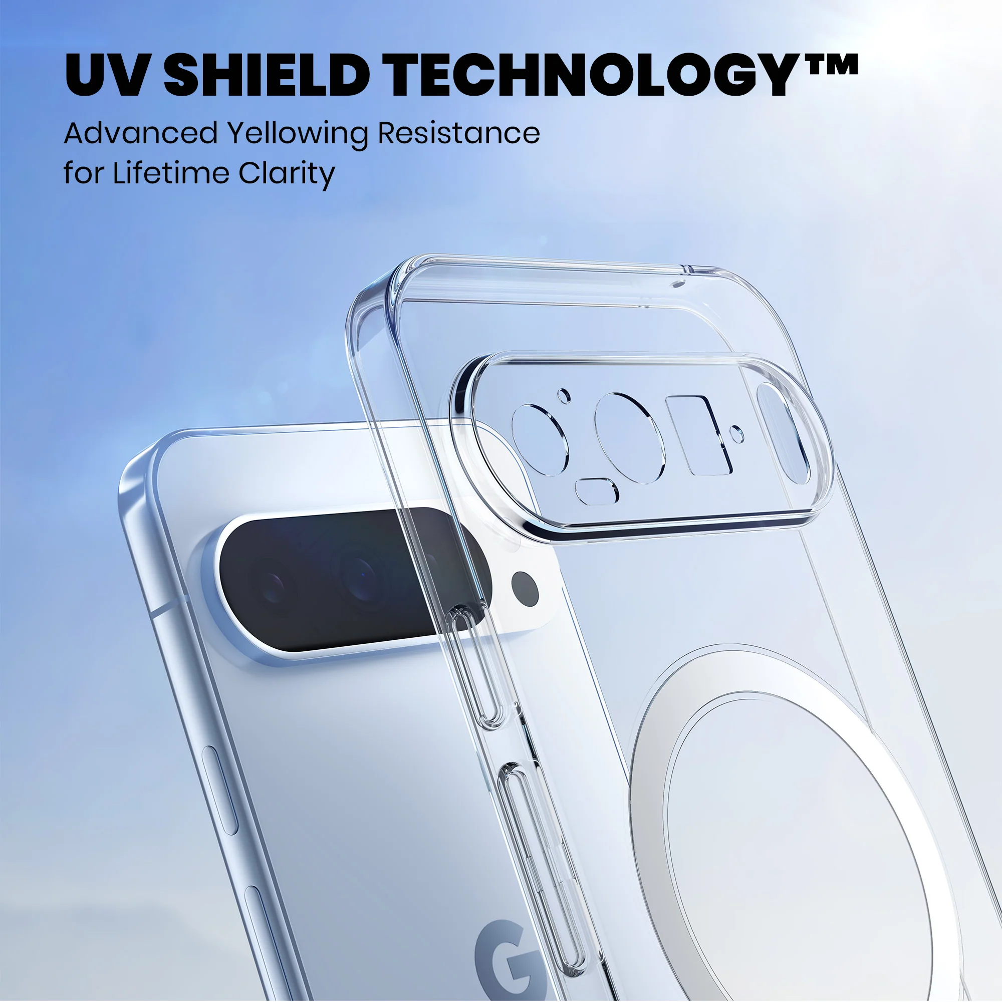 Anti-Yellow Magsafe Clear Case Google Pixel - Image 3