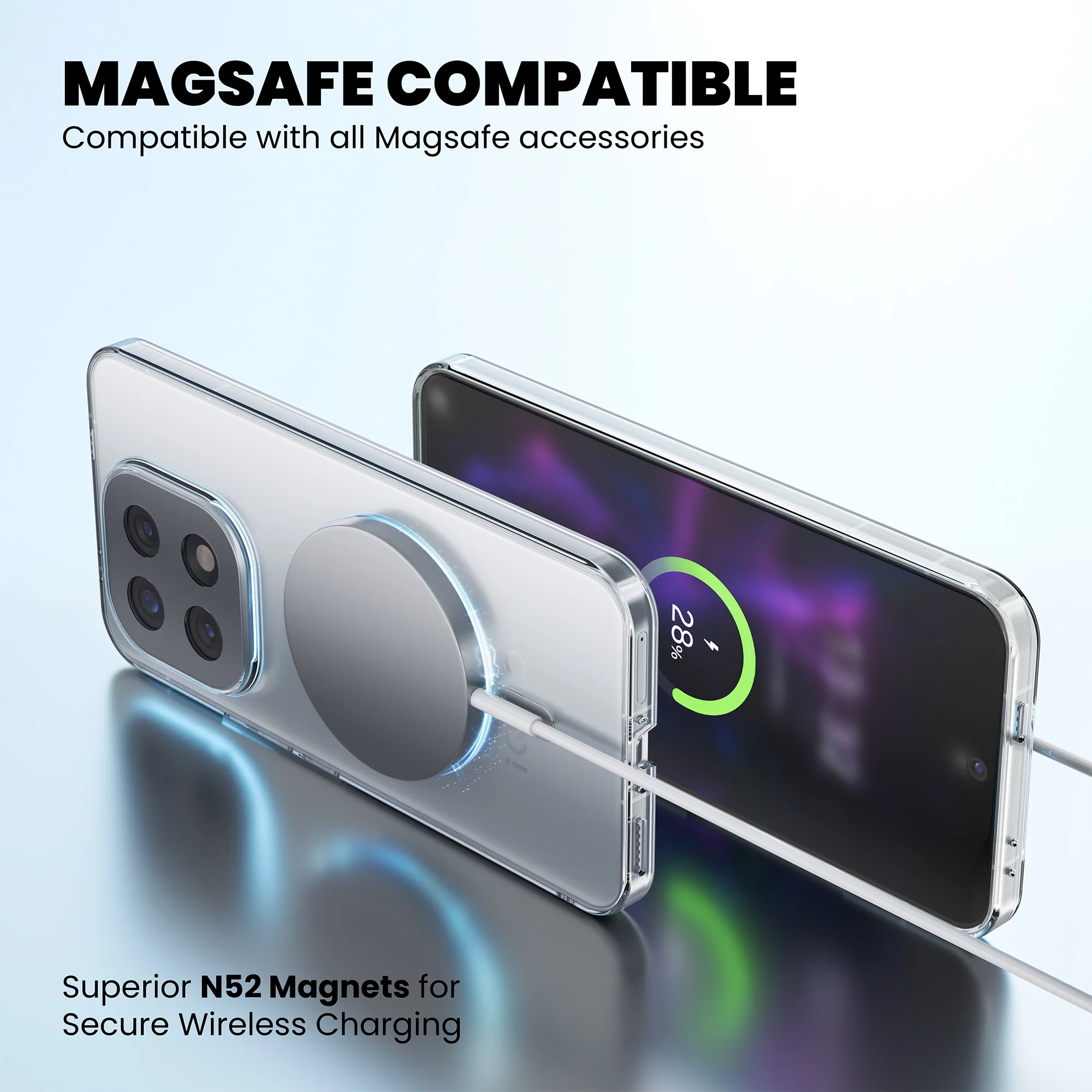 Anti-Yellow Magsafe Clear Case - iQOO 12 5G - Image 8