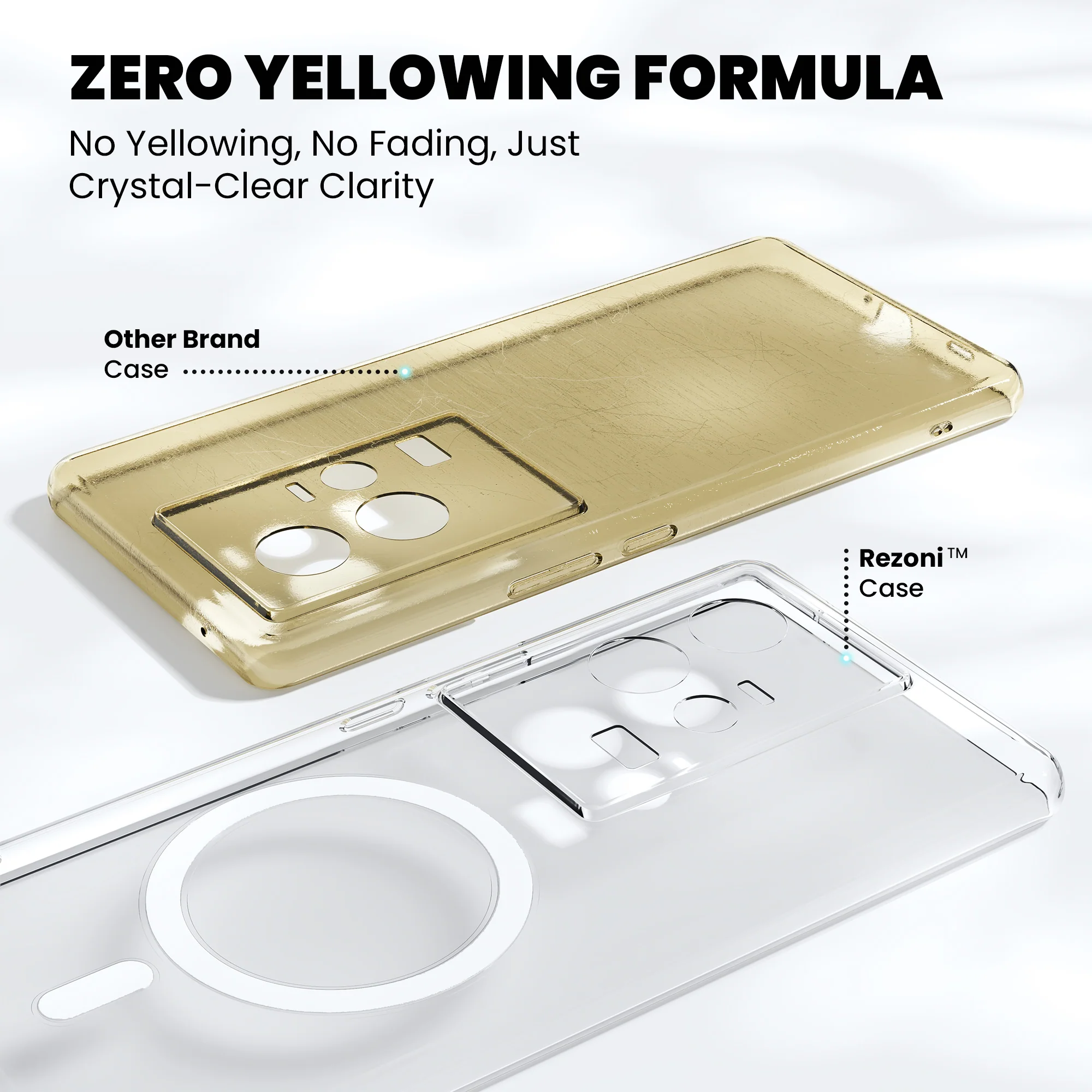 Anti-Yellow Magsafe Clear Case - iQOO 7 - Image 4