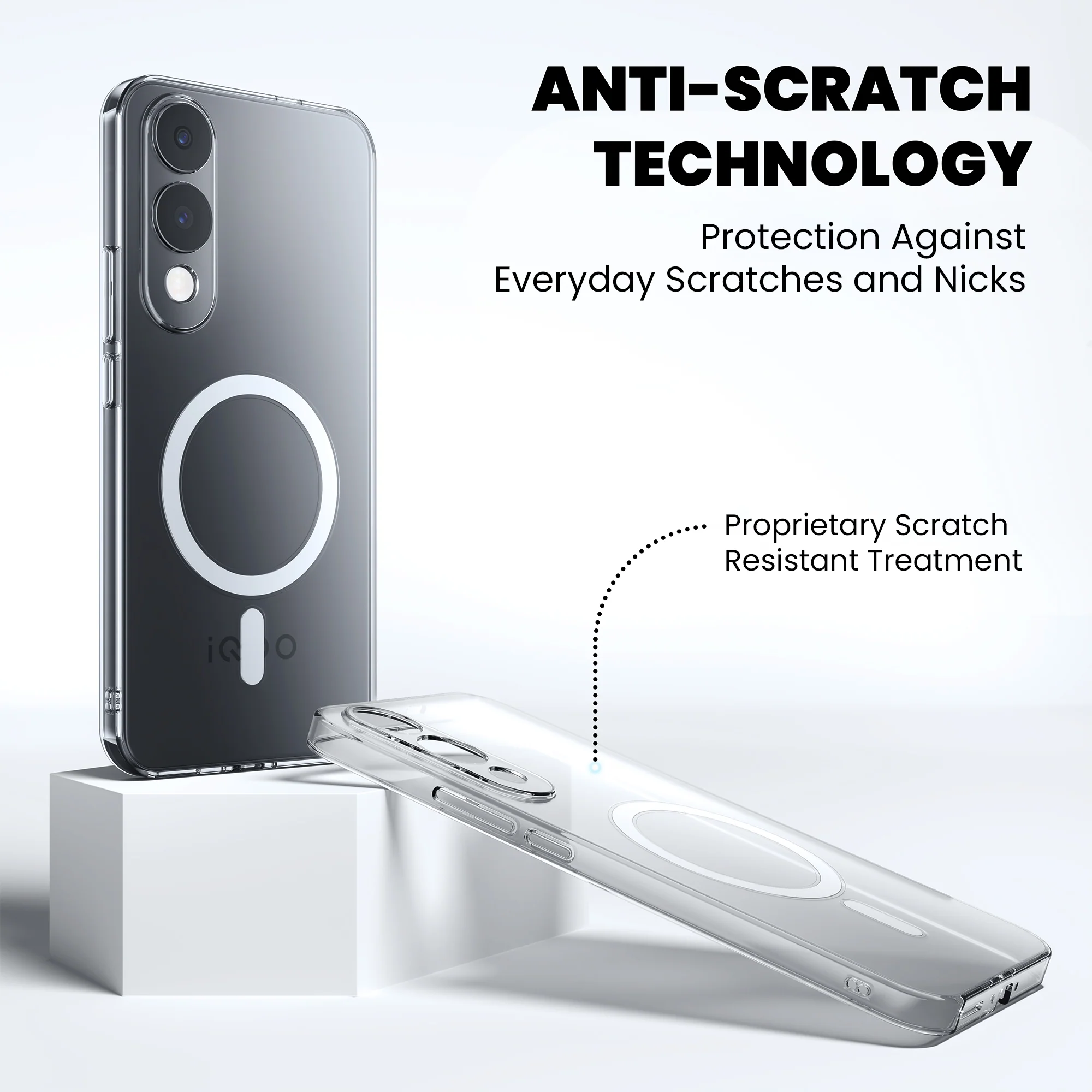 Anti-Yellow Magsafe Clear Case - iQOO Z6 44W - Image 7