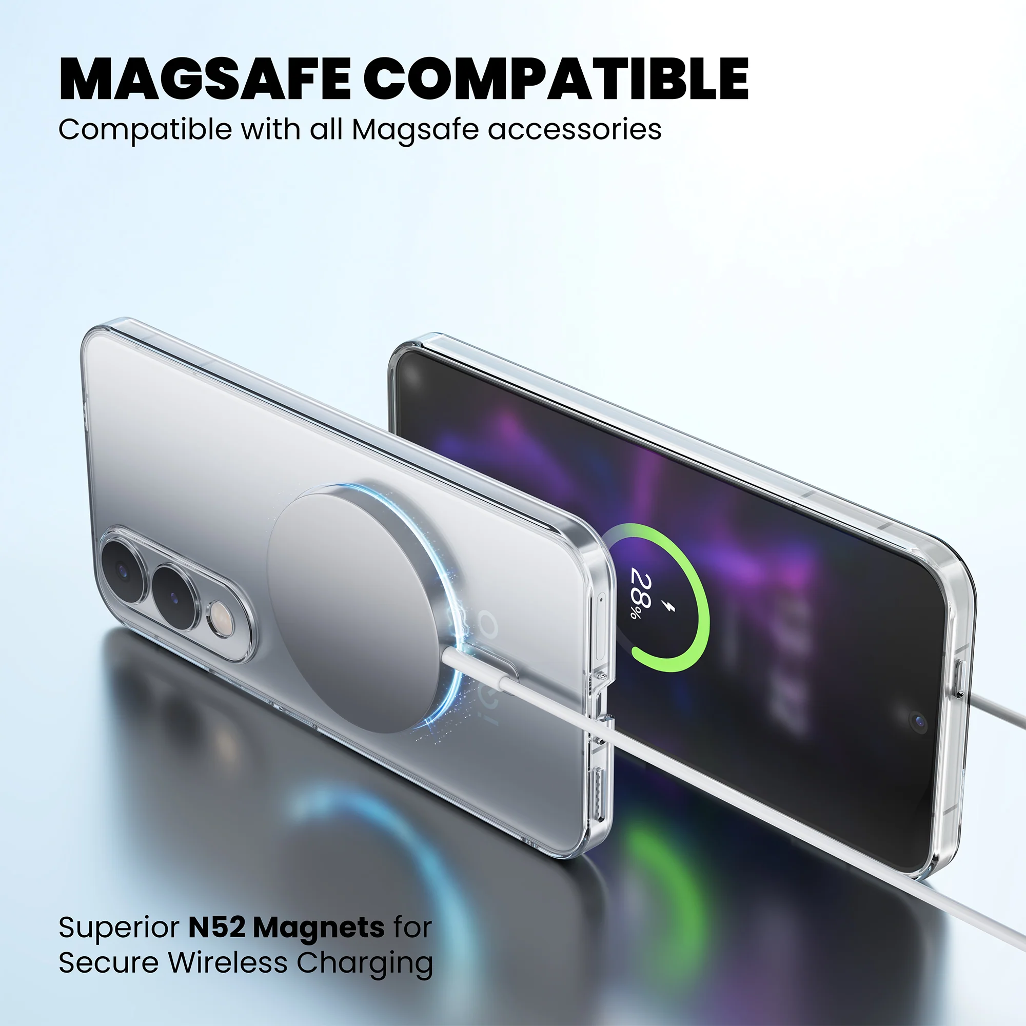 Anti-Yellow Magsafe Clear Case - iQOO Z9 - Image 8