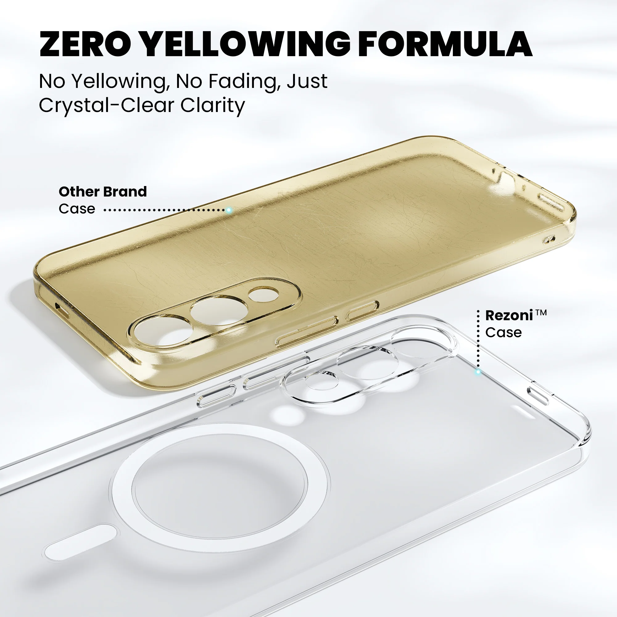 Anti-Yellow Magsafe Clear Case - iQOO Z9 Lite 5G - Image 4