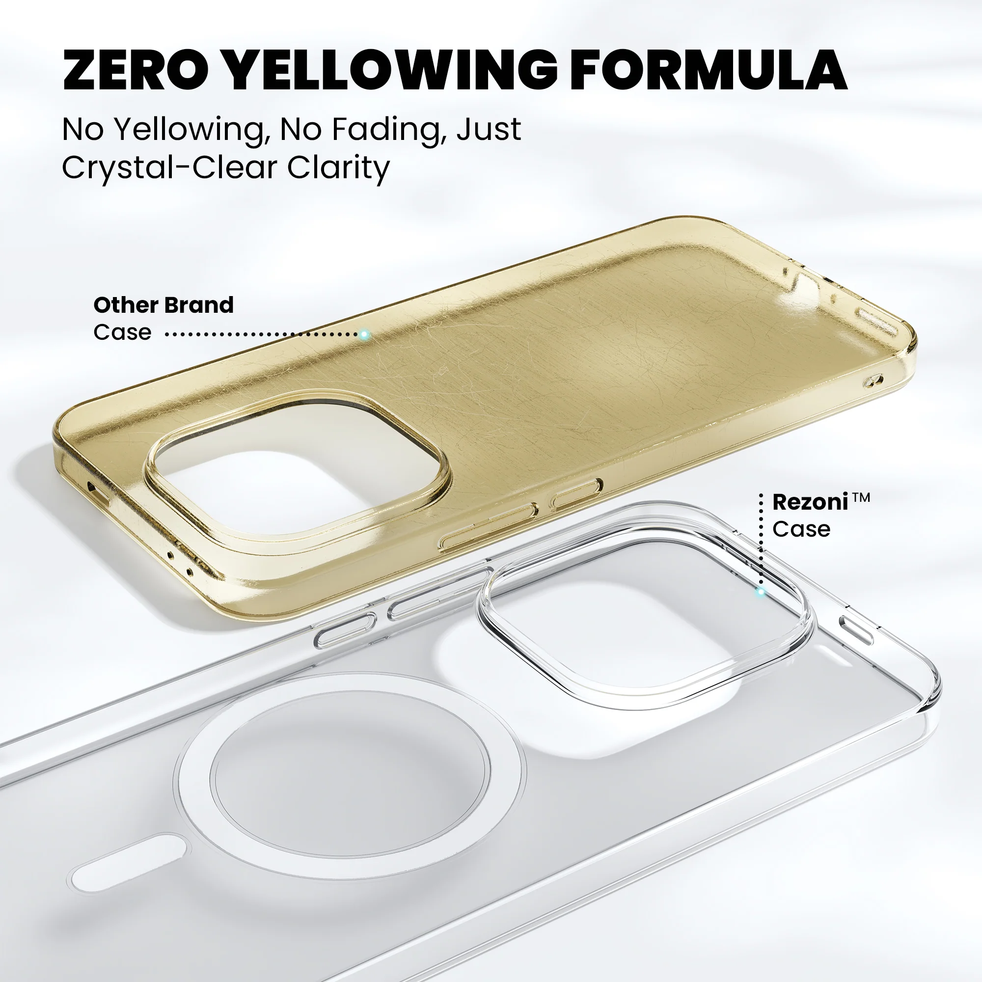 Anti-Yellow Magsafe Clear Case - iQOO Z9s 5G - Image 4