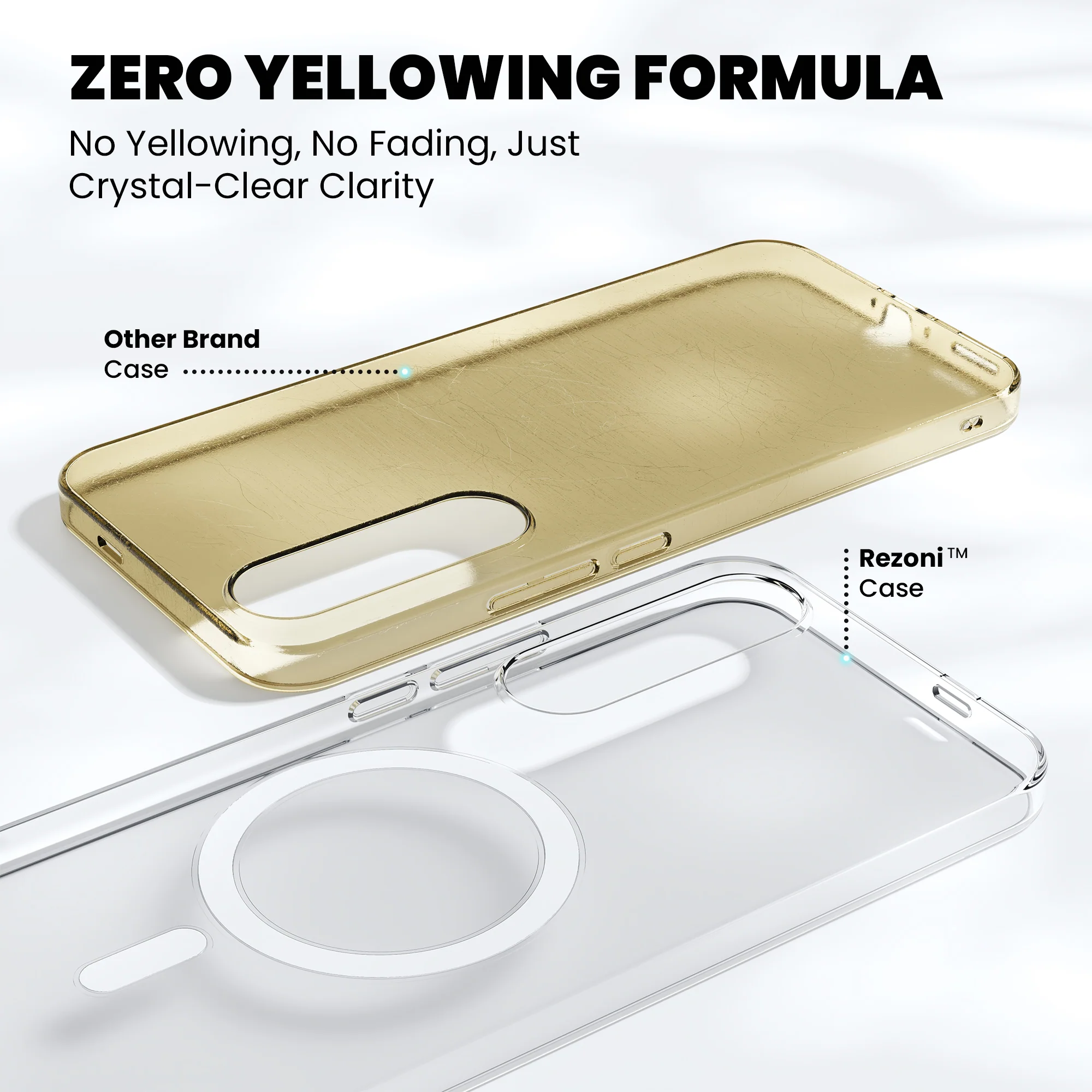 Anti-Yellow Magsafe Clear Case - iQOO Z9x 5G - Image 4