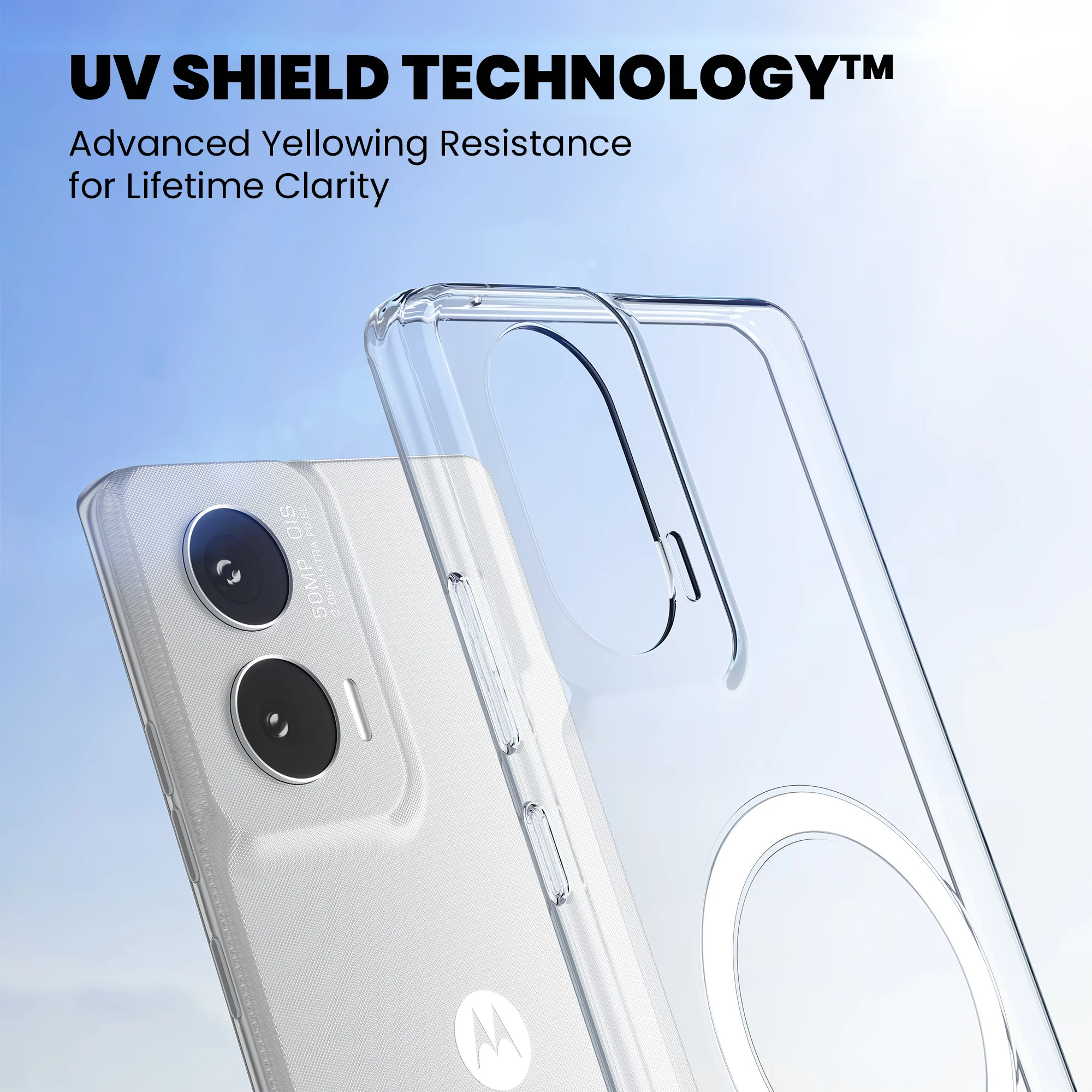 Anti-Yellow Magsafe Clear Case - Moto E40 - Image 3