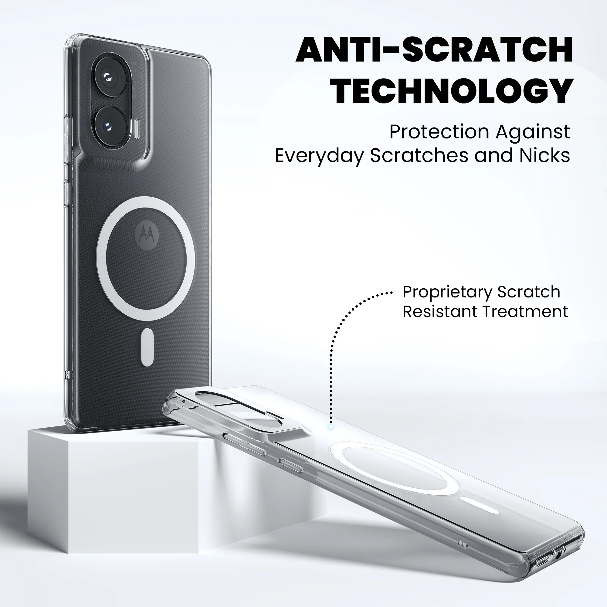 Anti-Yellow Magsafe Clear Case - Moto G82 5G - Image 7
