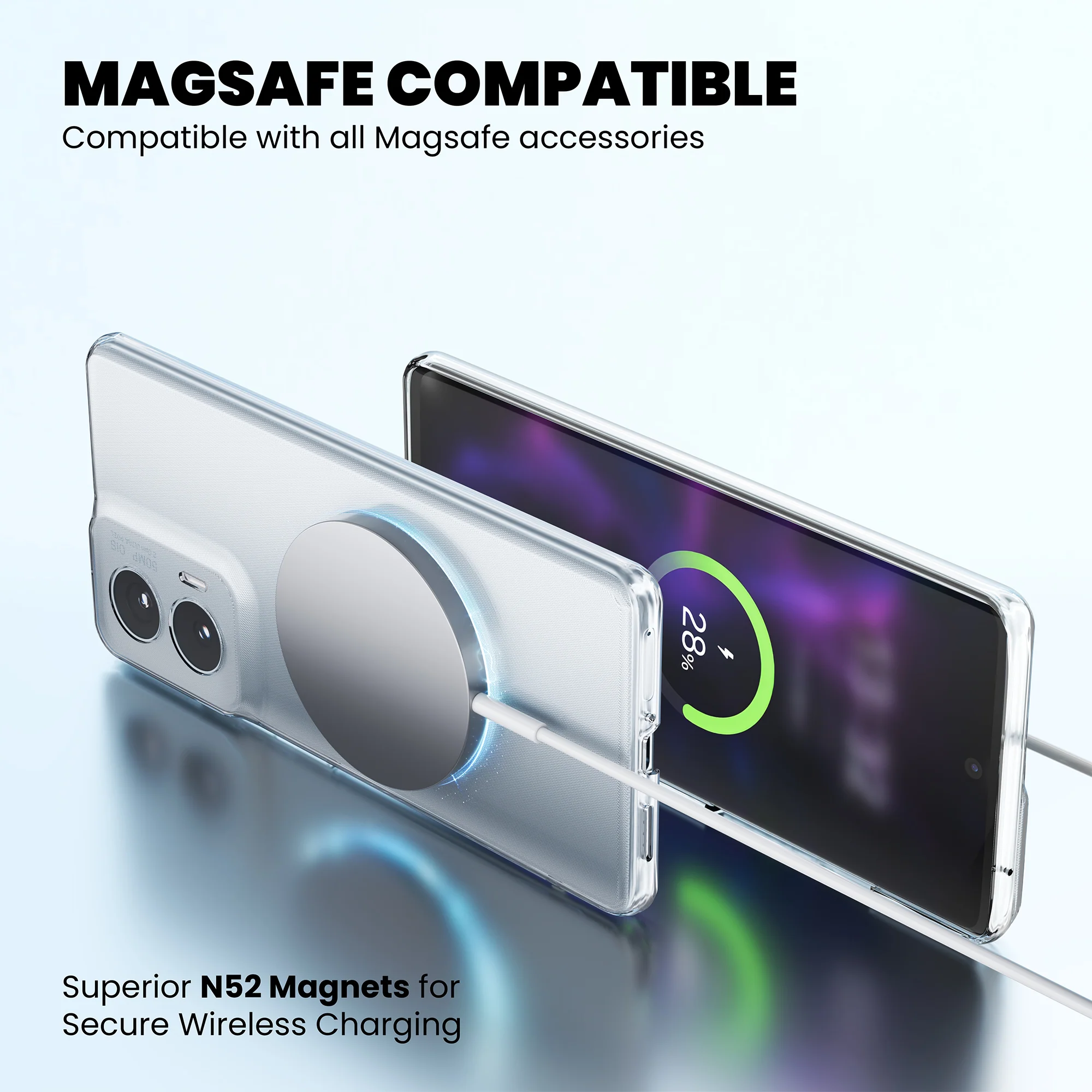Anti-Yellow Magsafe Clear Case - Moto G96 5G - Image 8