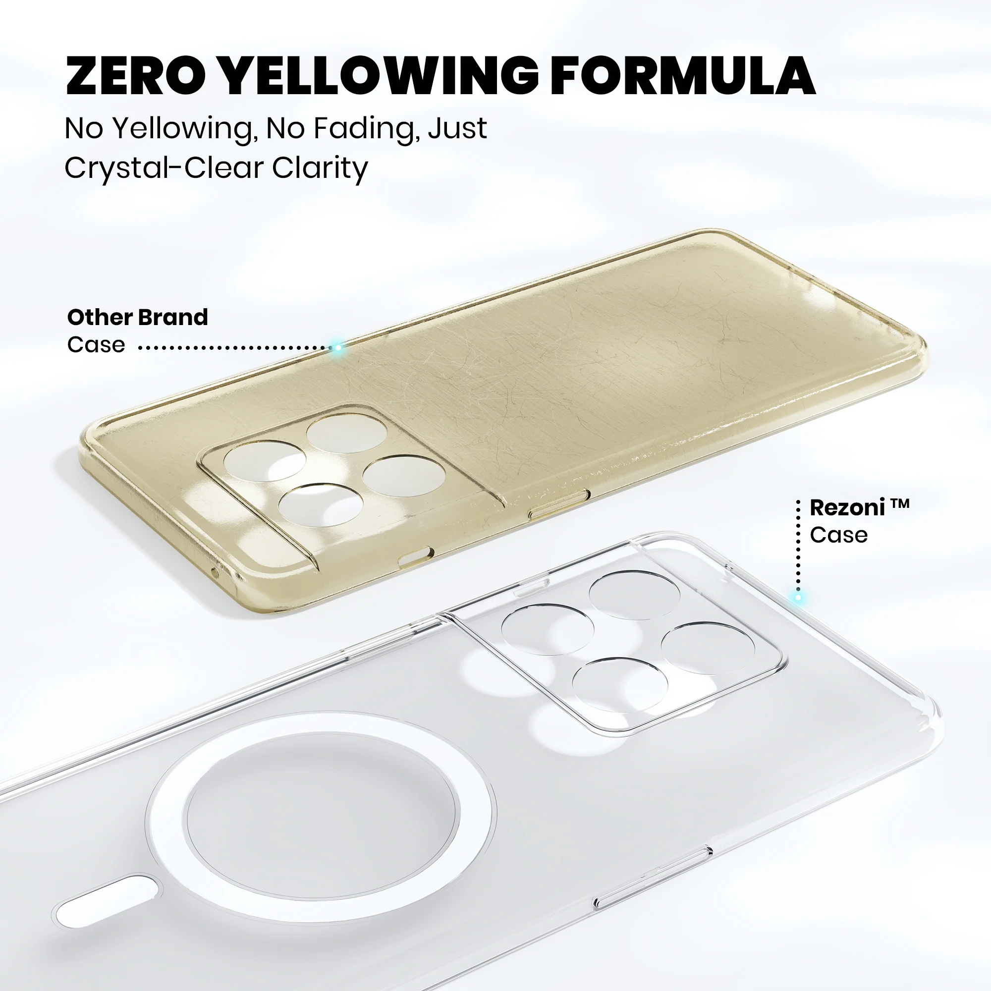 Anti-Yellow Magsafe Clear Case - OnePlus 10 Pro - Image 4