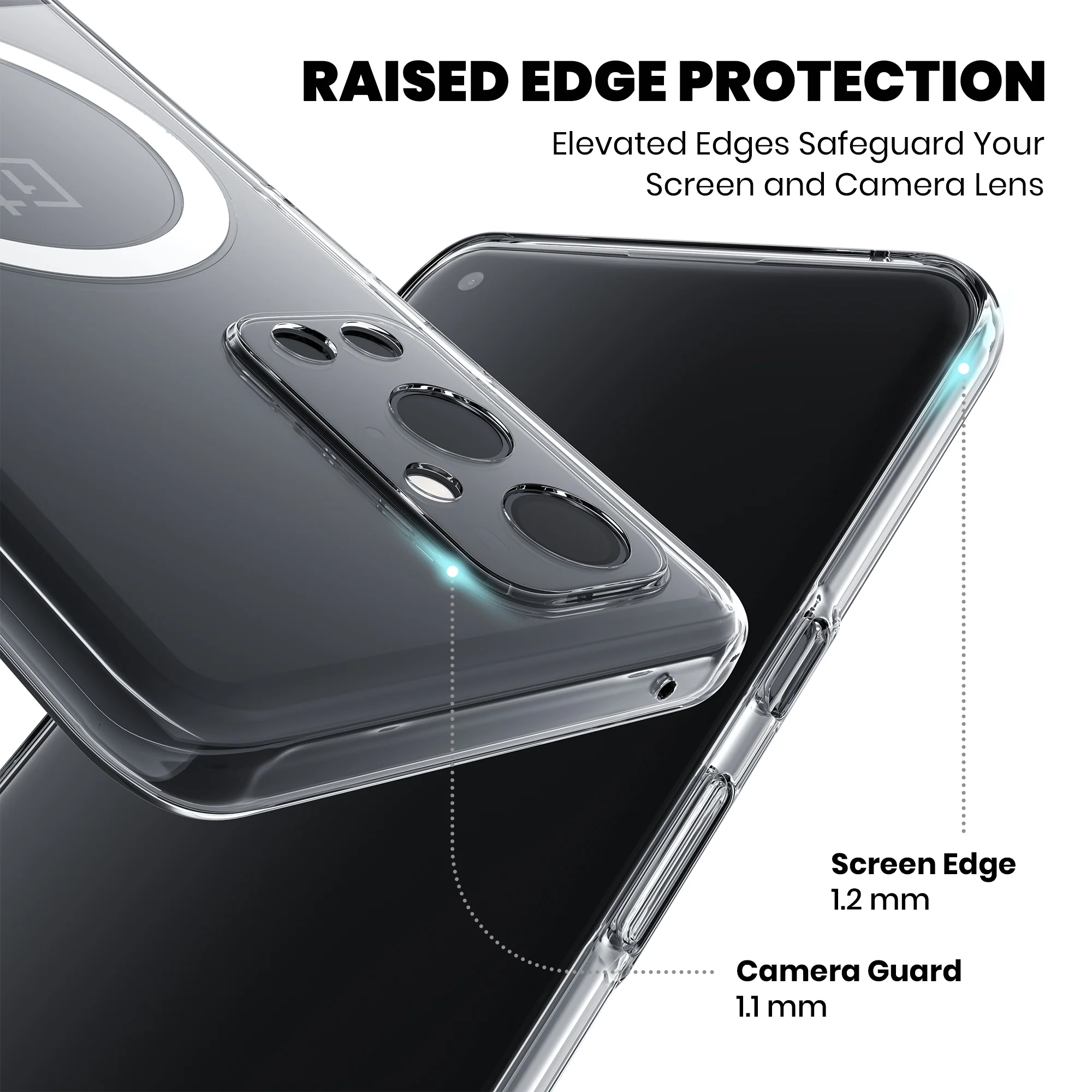 Anti-Yellow Magsafe Clear Case - OnePlus 9RT - Image 6