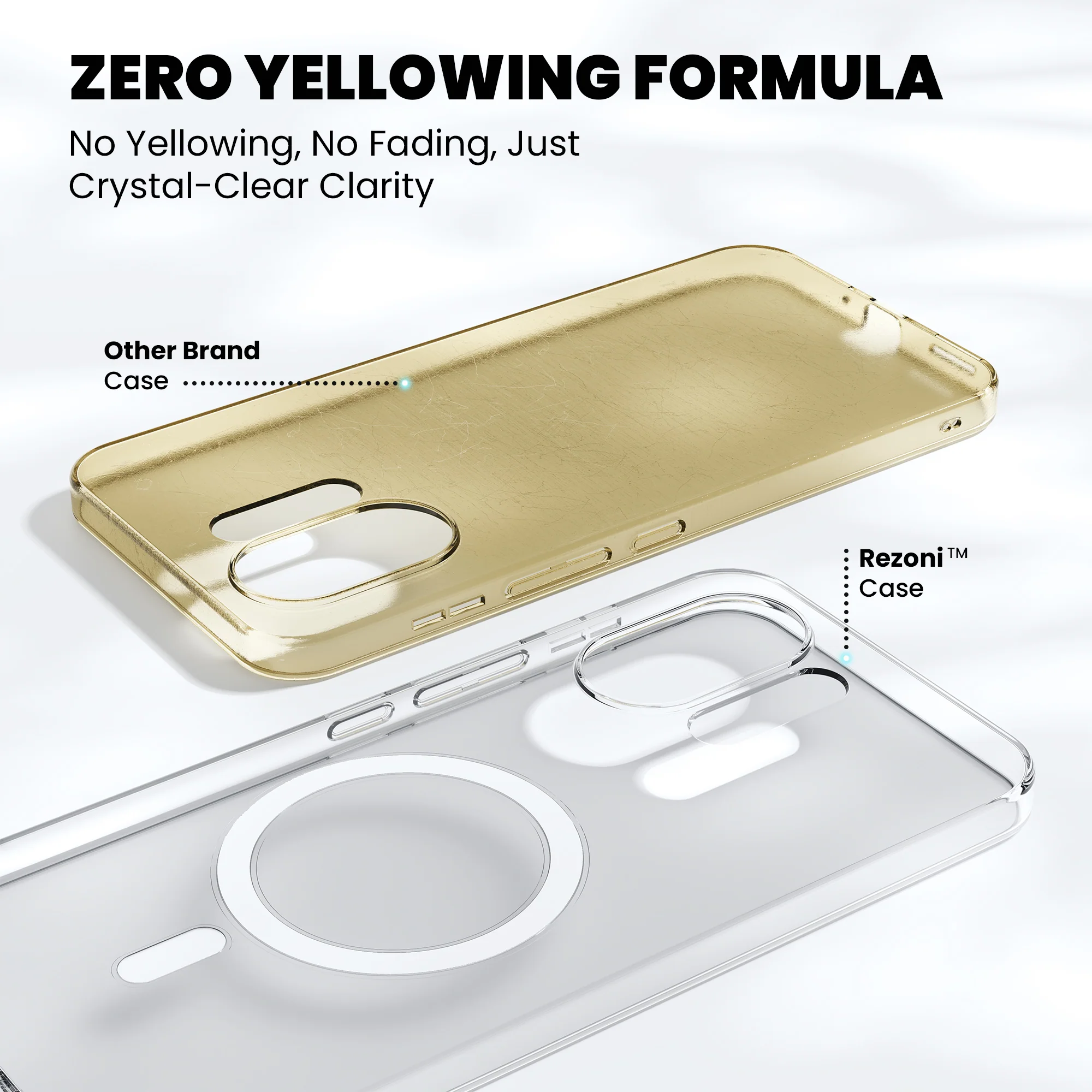 Anti-Yellow Magsafe Clear Case Oppo A Series - Image 175