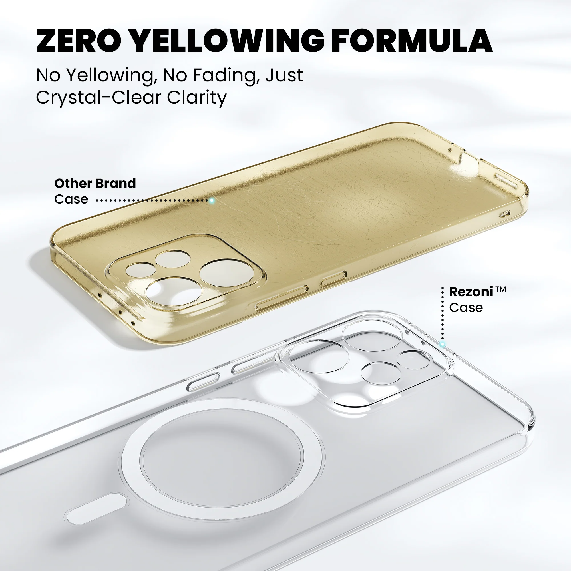 Anti-Yellow Magsafe Clear Case Oppo A Series - Image 202
