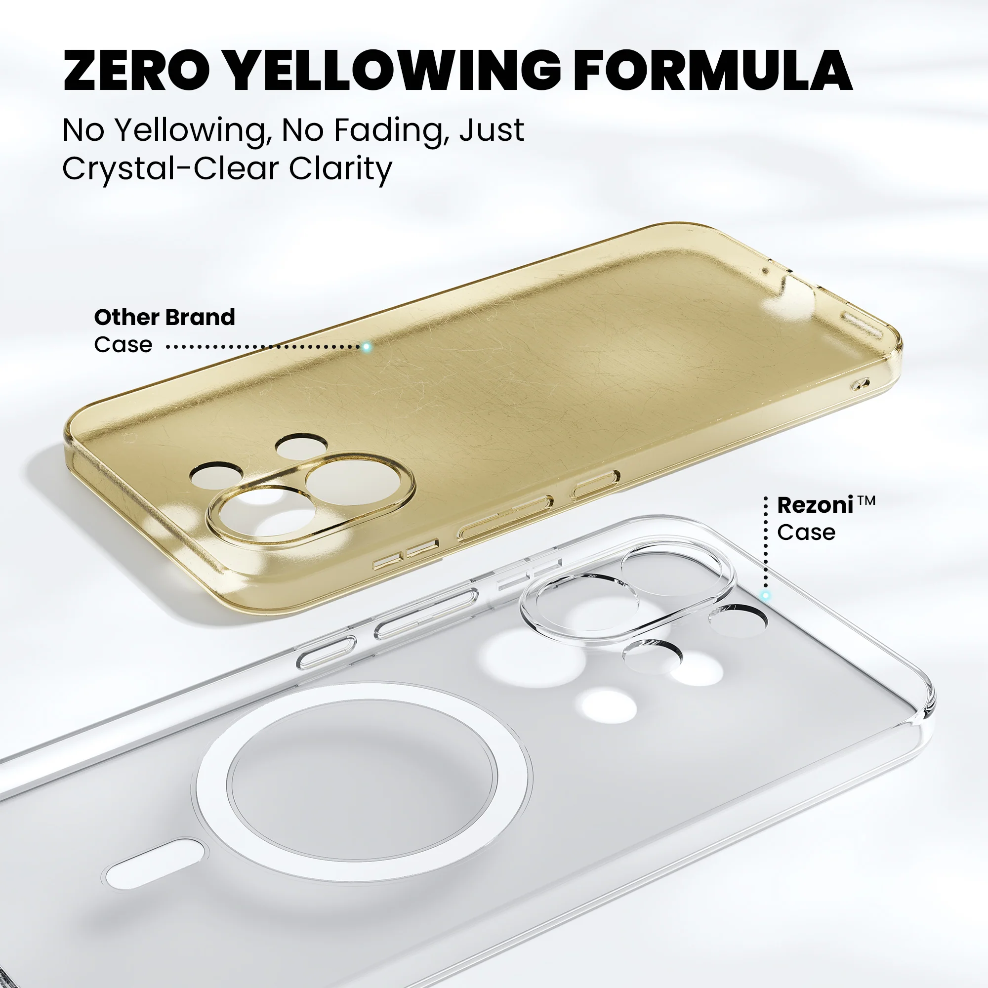 Anti-Yellow Magsafe Clear Case Oppo A Series - Image 211