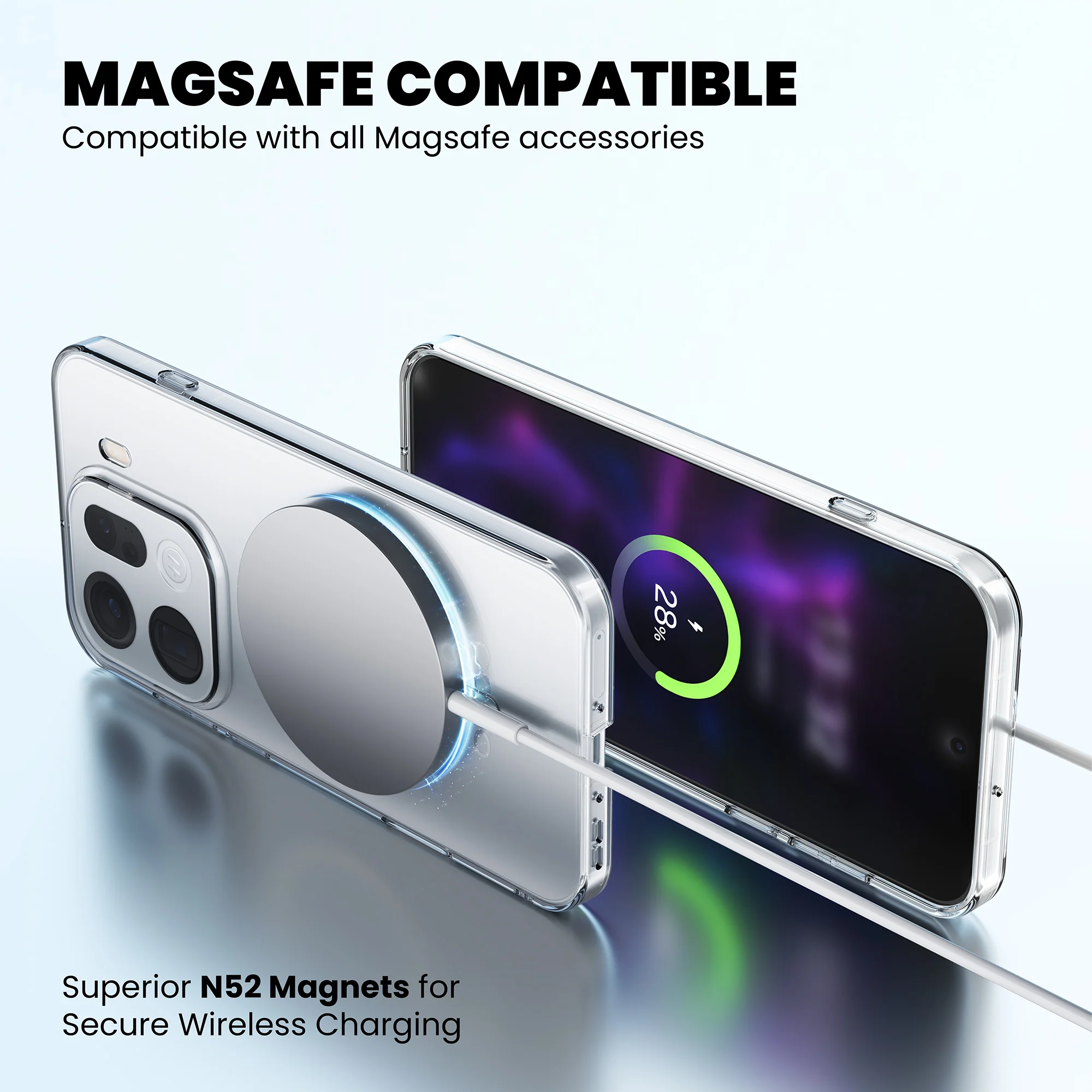 Anti-Yellow Magsafe Clear Case Oppo A Series - Image 71