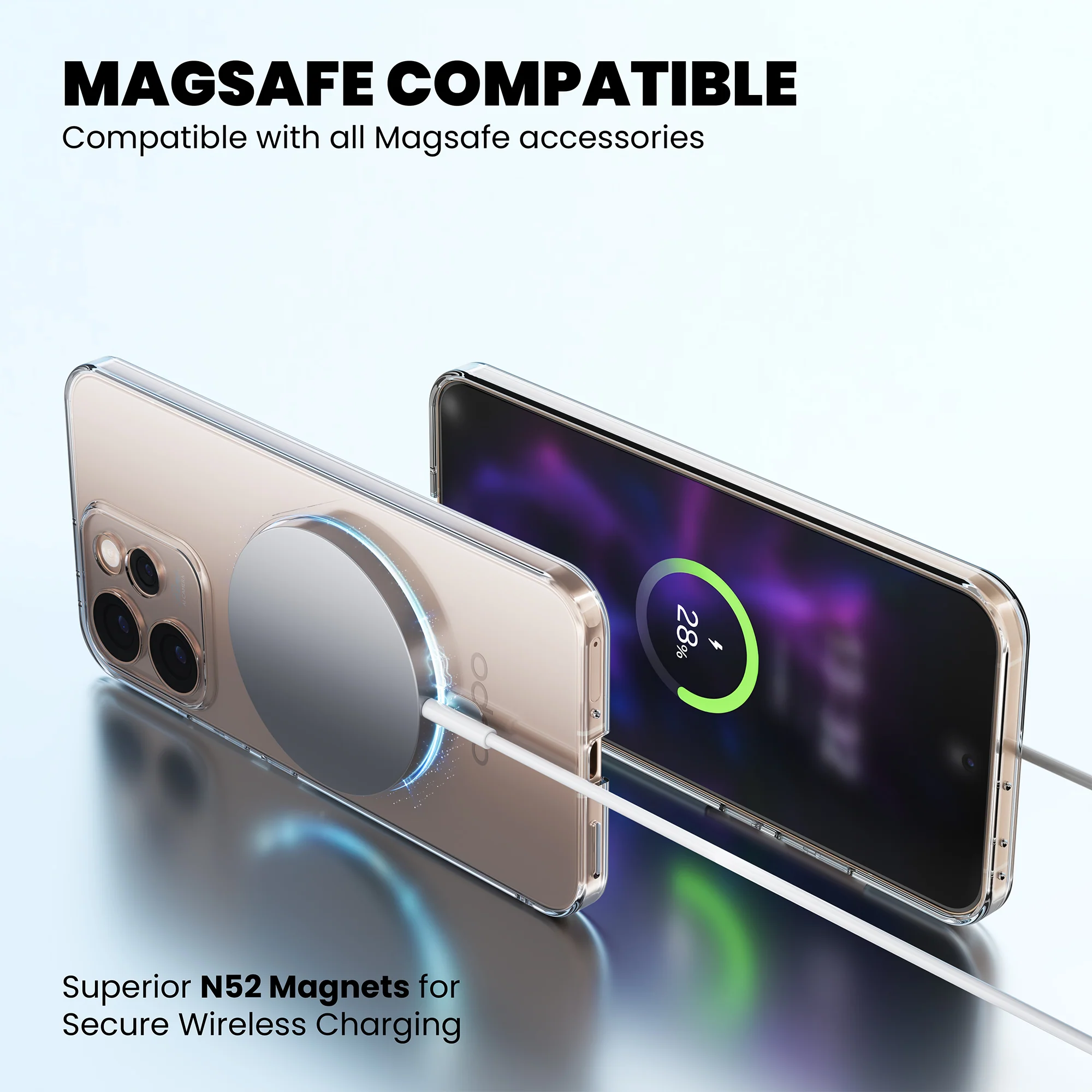 Anti-Yellow Magsafe Clear Case Oppo A Series - Image 8