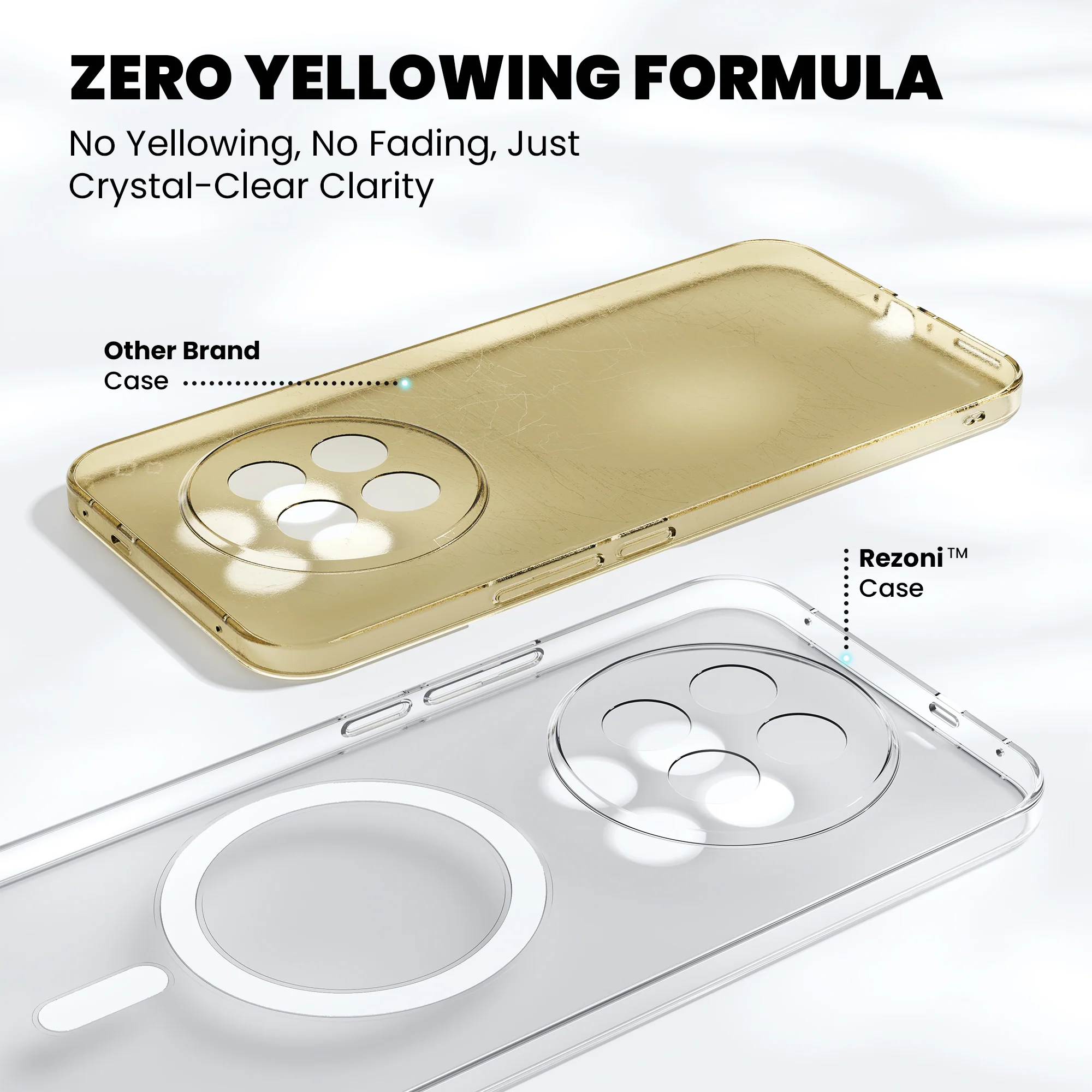 Anti-Yellow Magsafe Clear Case Oppo F Series - Image 13