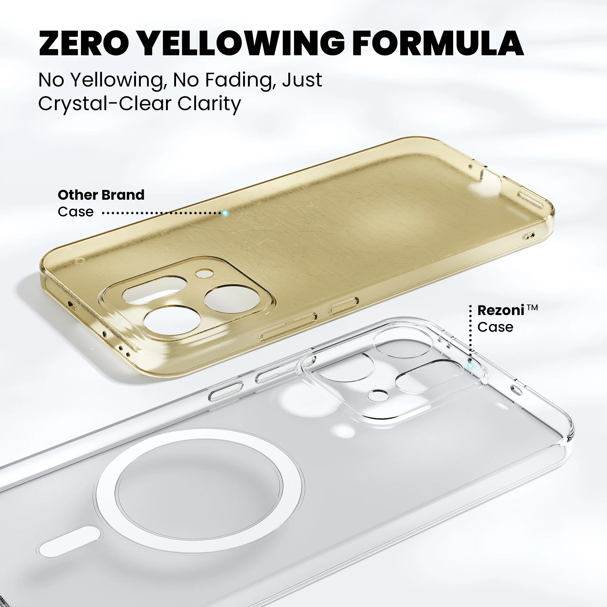 Anti-Yellow Magsafe Clear Case Oppo F Series - Image 130