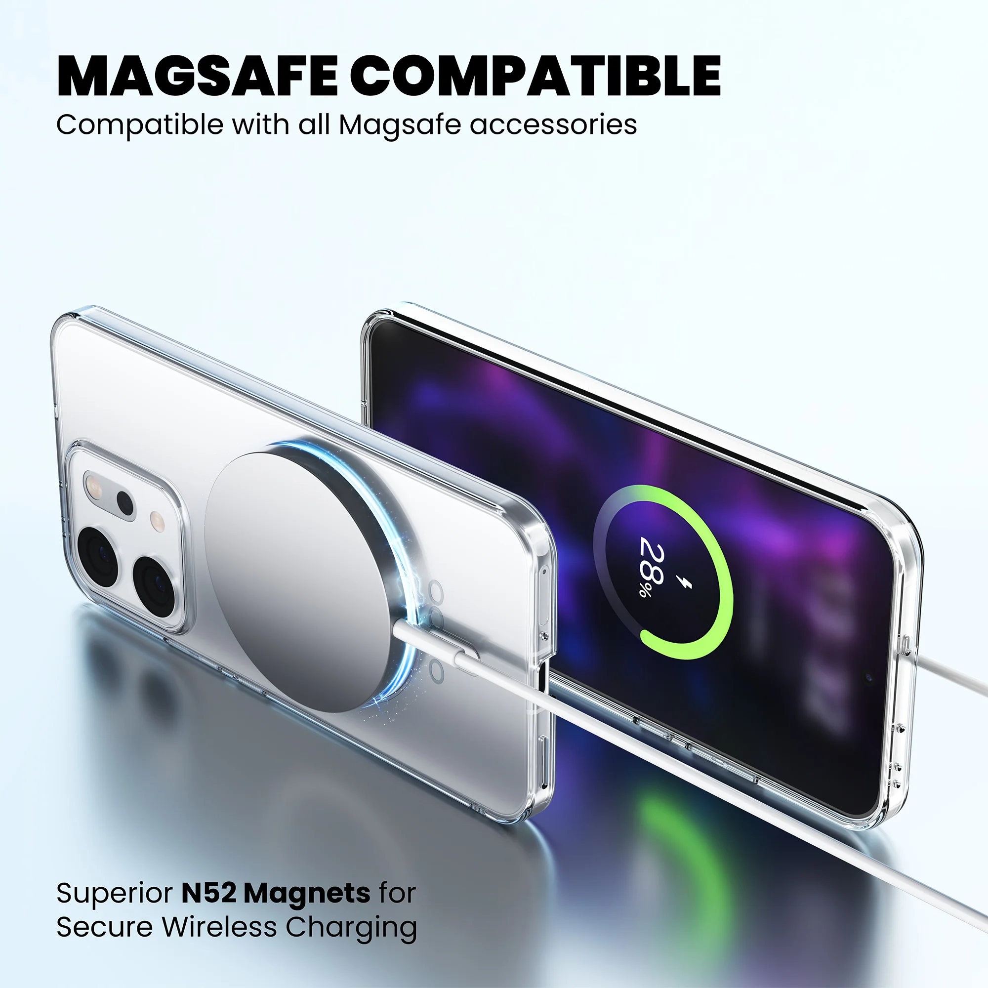 Anti-Yellow Magsafe Clear Case Oppo F Series - Image 143